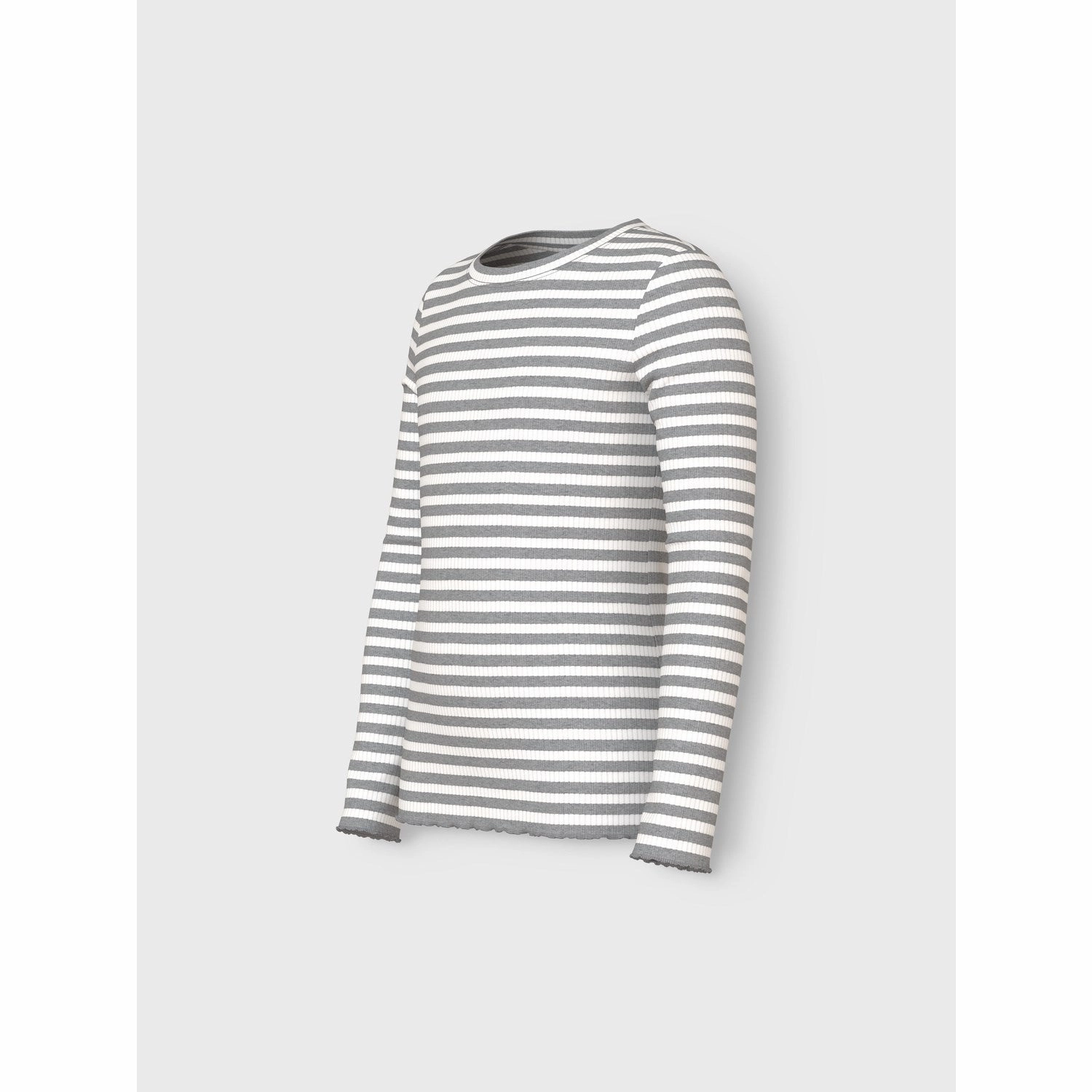 Name It Grey Melange Cloud Dancer Nkfvemma Ls Slim Top Long Sleeve Durable Construction