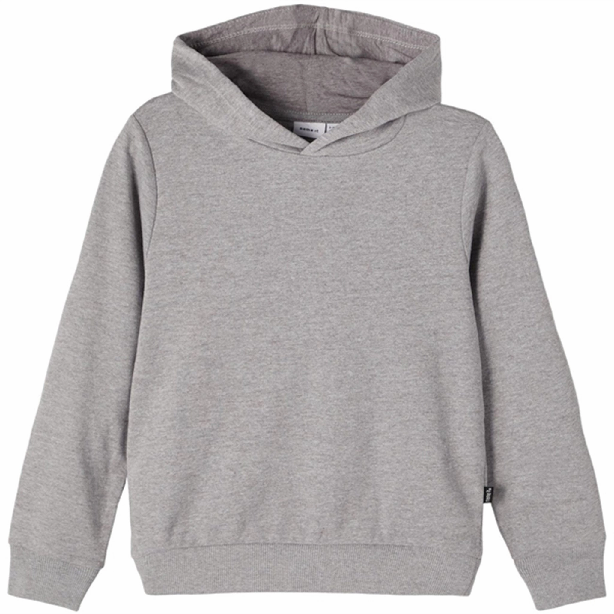 Name It Grey Melange Hoodie Pre Shrunk Fabric
