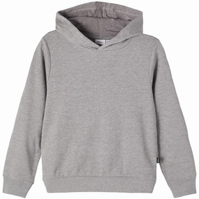 Wool blend Country club style Name It Grey Melange Hoodie