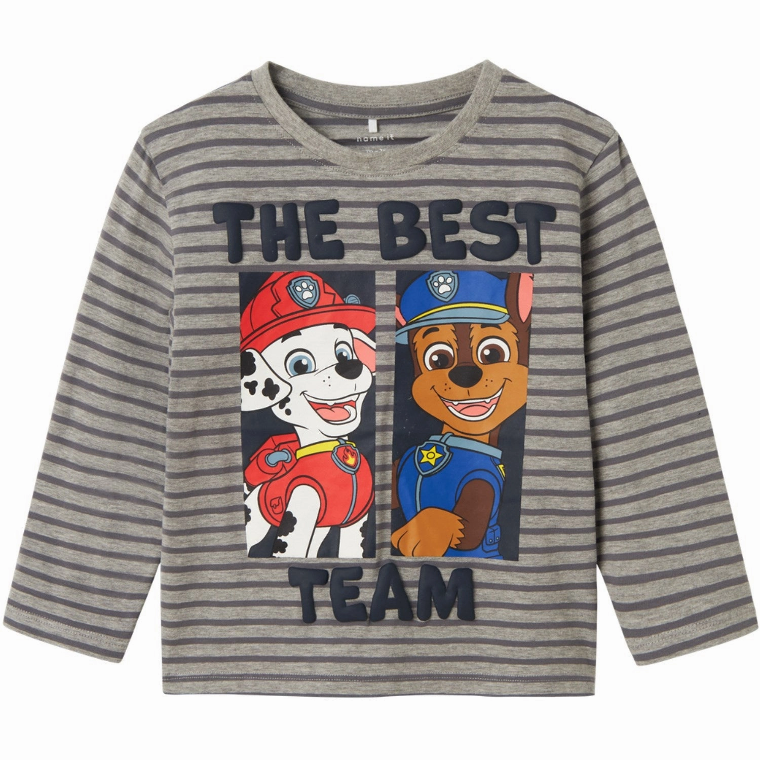Name It Grey Melange Jasper Paw Patrol Regular Blouse Work From Home Hidden Button Placket