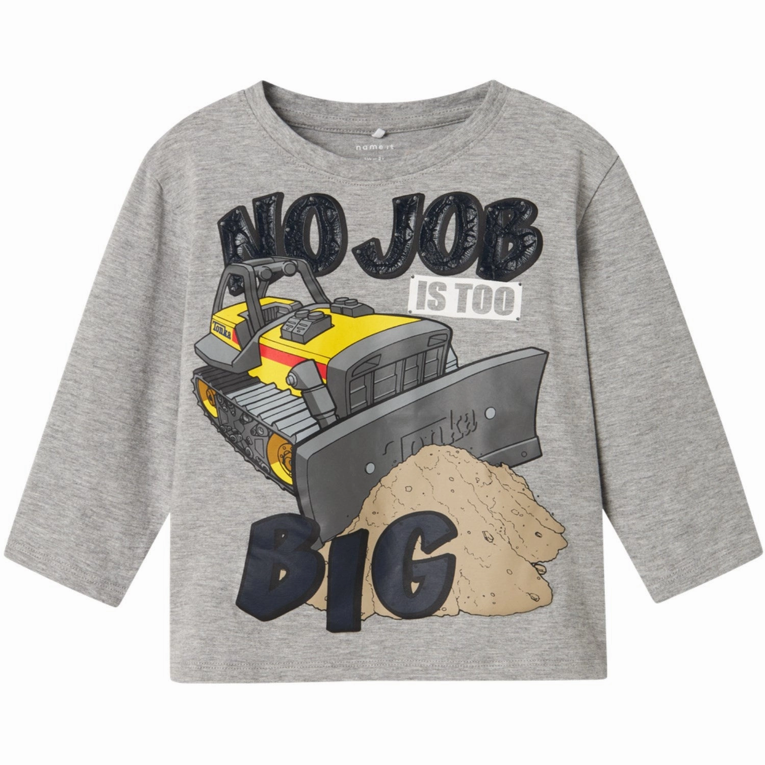 Twill Weave Name It Grey Melange Jeremy Tonka Regular Blouse