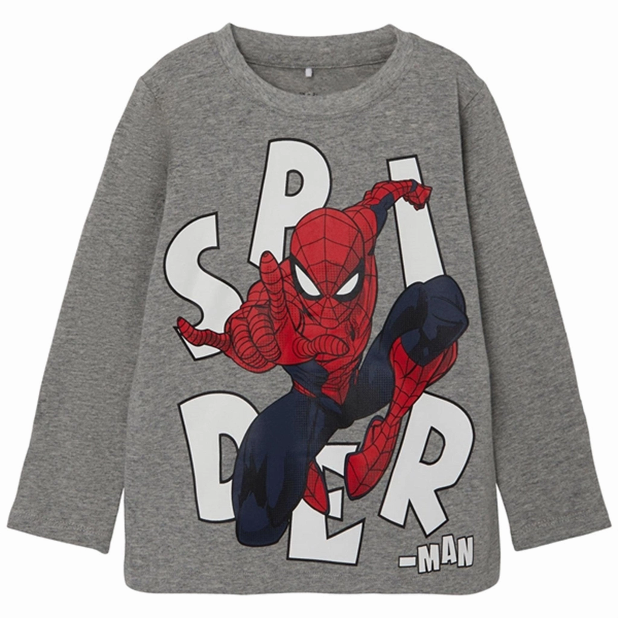 Functional Design Versatile Style Name it Grey Melange Journey Spiderman Blouse
