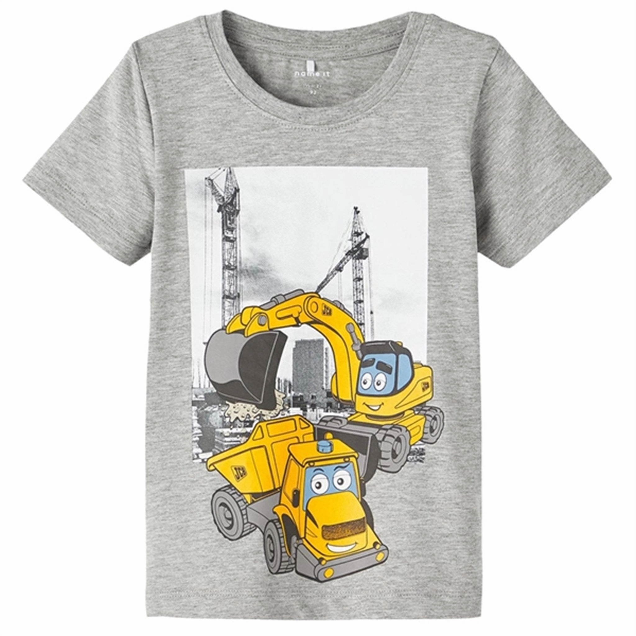 Name it Grey Melange Maksen T-Shirt Flexible Ribbed Neckline Limited Edition