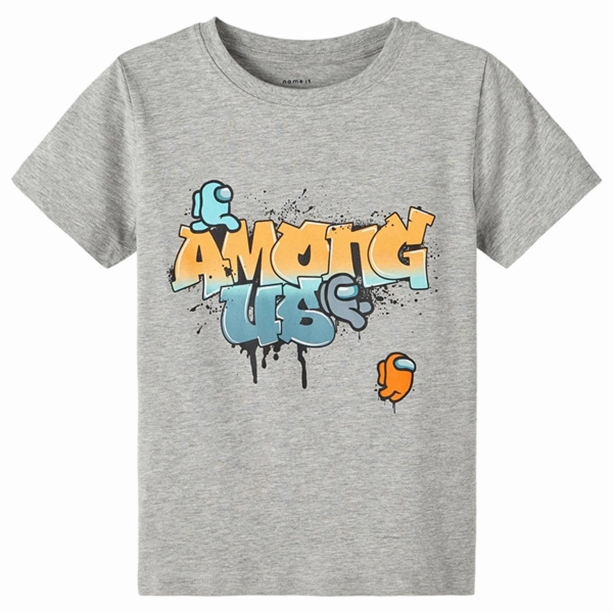 Name it Grey Melange Muhan Among Us T-Shirt Simple Comfort