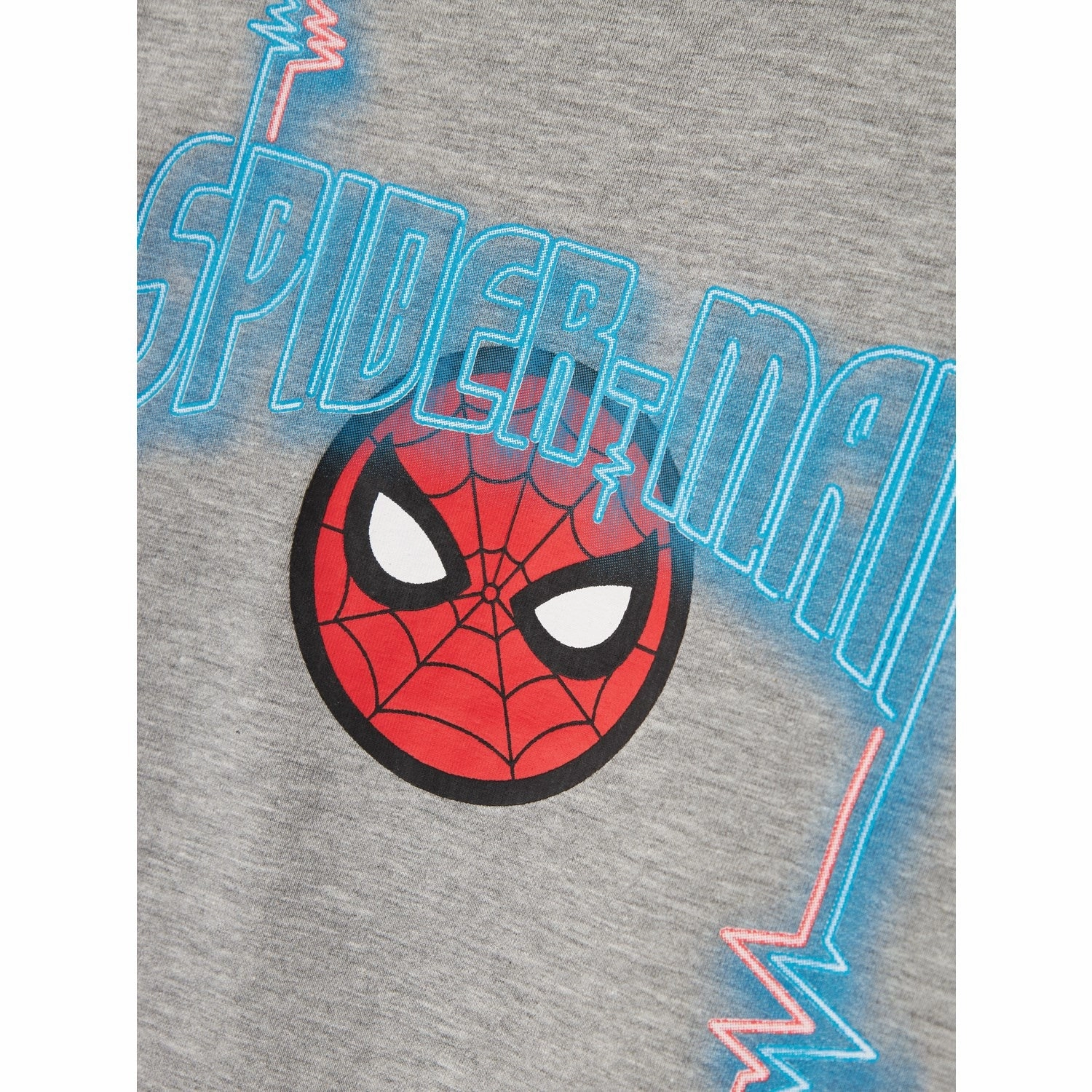 Double Needle Hemming Name It Grey Melange Nmmjacinto Spider Ls Nreg Top Mar