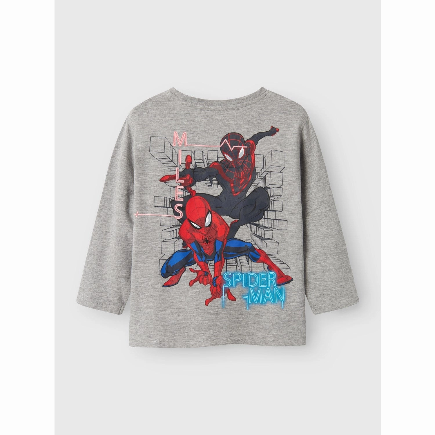 Name It Grey Melange Nmmjacinto Spider Ls Nreg Top Mar Youthful Appeal