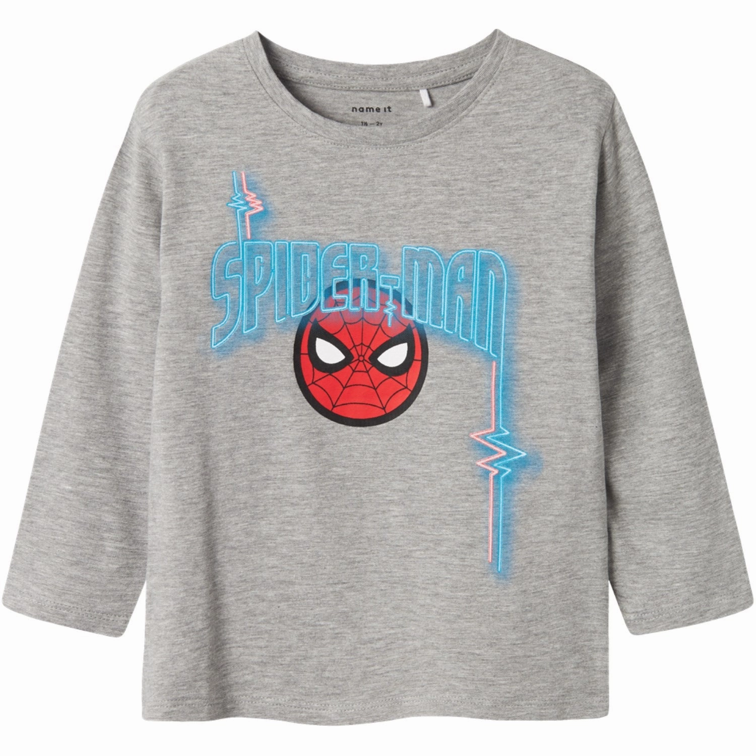 bohemian flair Eco-Friendly Choice Name It Grey Melange Nmmjacinto Spider Ls Nreg Top Mar