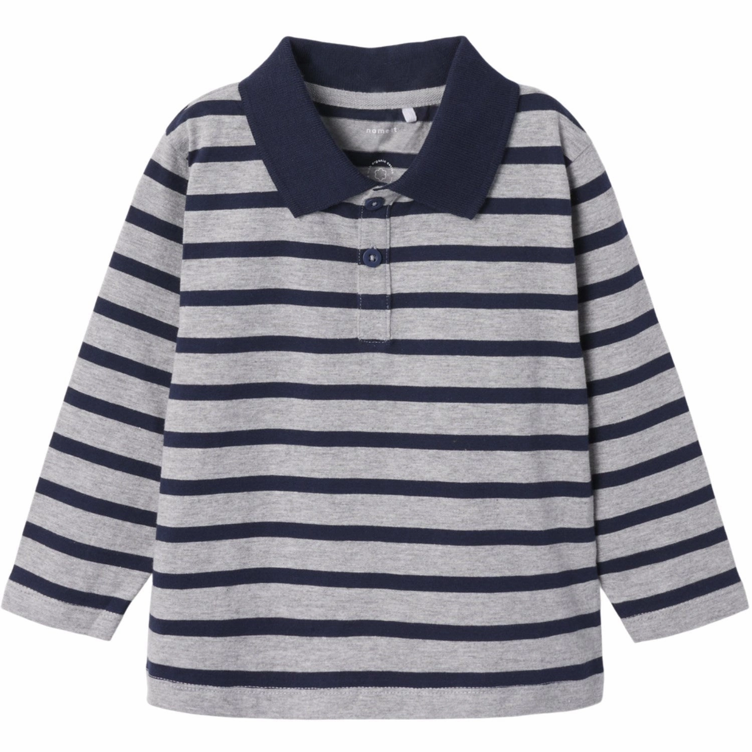 Name It Grey Melange Nmmotis Ls Nreg Polo Business Meeting Lightweight Comfort