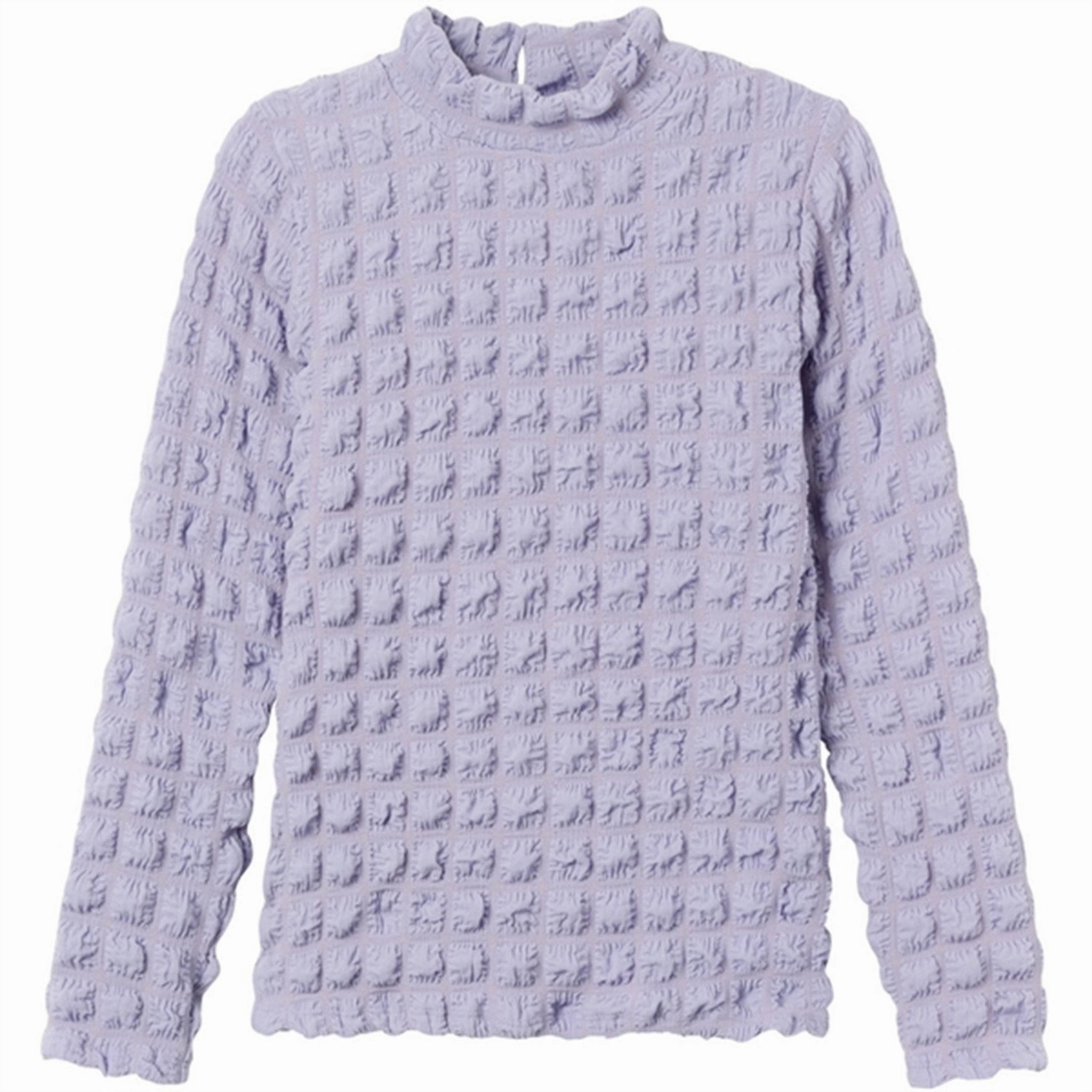 Micro Perforated Texture Name it Heirloom Lilac Daboble Blouse