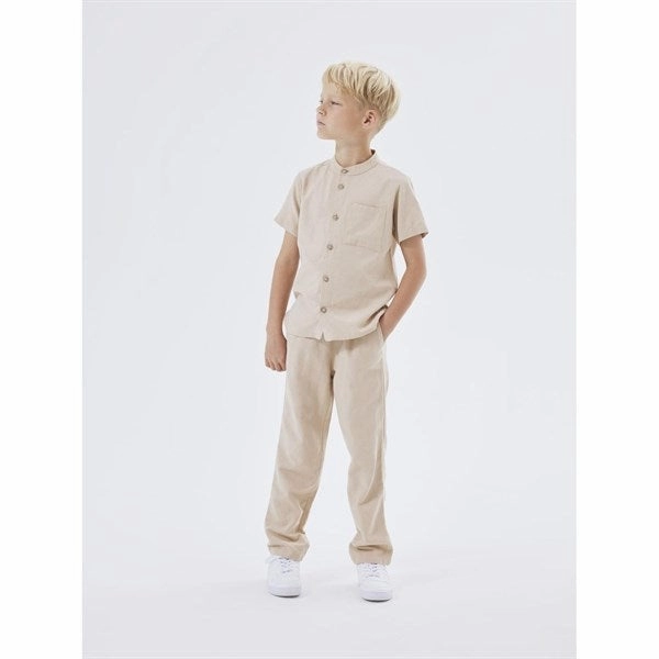 Street Fashion Hidden Button Placket Name it Humus Faher Shirt Noos