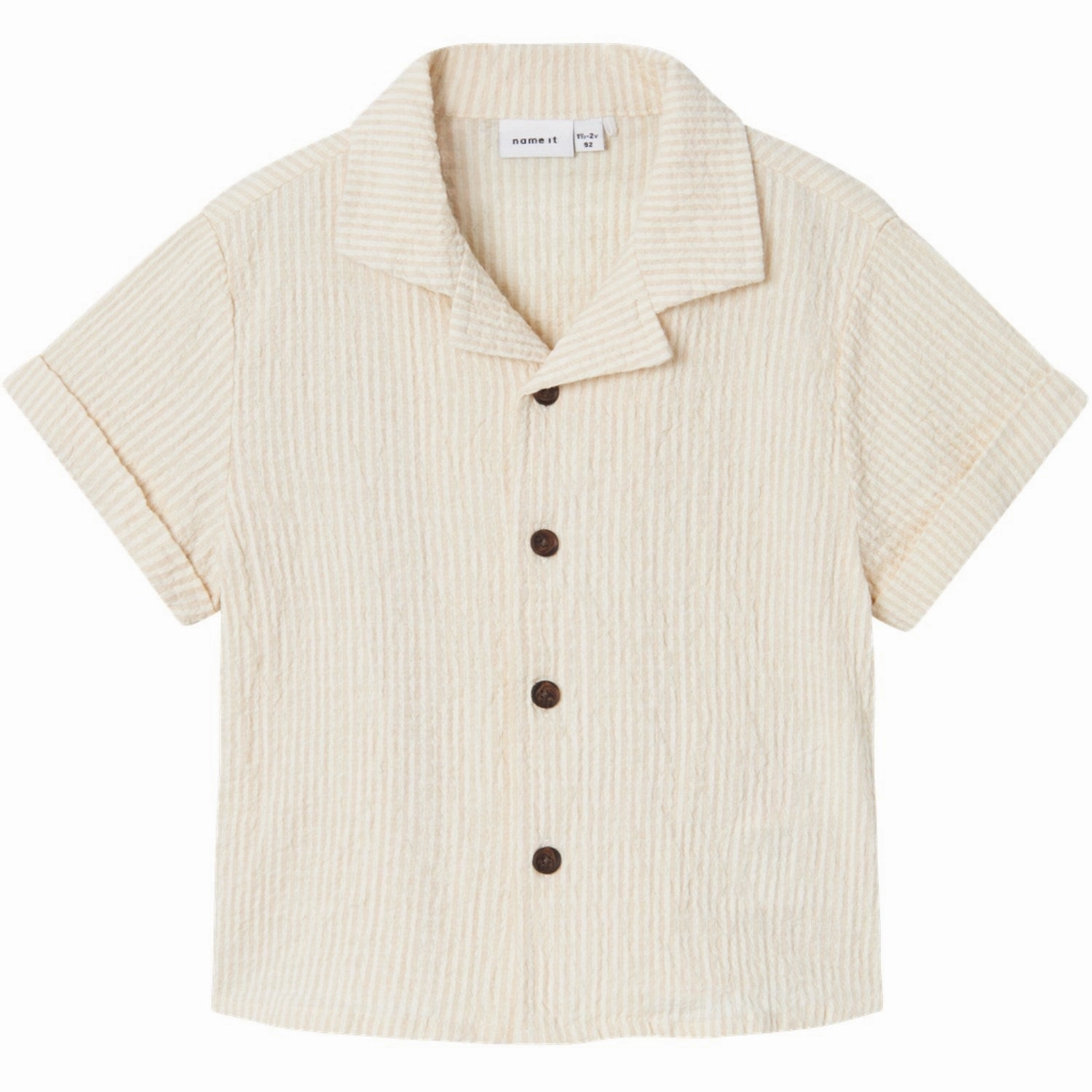 Classic Color V-neck style Name It Humus/Jet Stream Fedenis Shirt