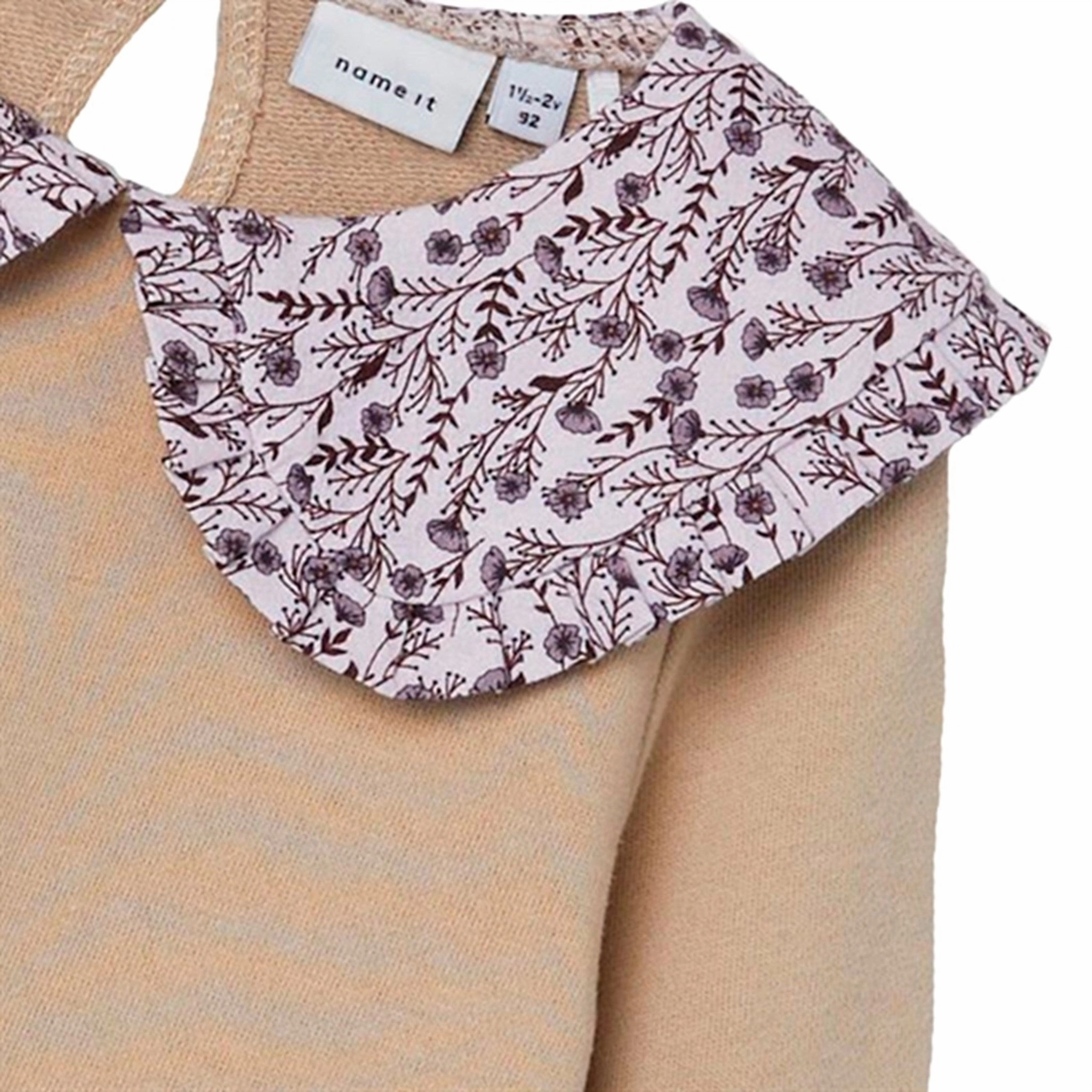 Name it Humus Kaia Sweat Dress Embroidered-Detail Outdoor Ready