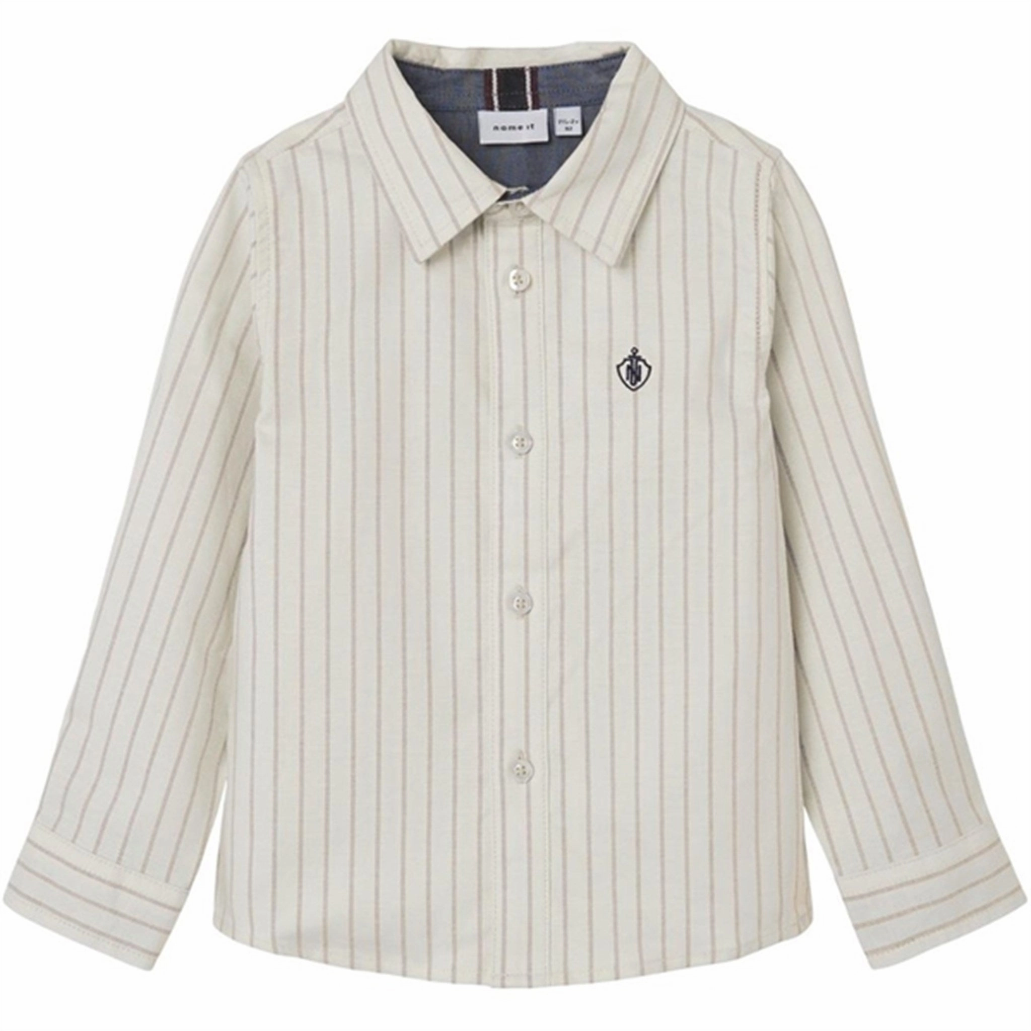 Glossy Texture Versatile Layering Piece Name it Humus Stripe Fekid Shirt