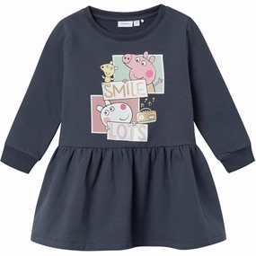 Stylish Design Soft Pleats Name it India Ink Namma Peppa Pig Sweat Dress