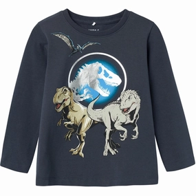 Non Restrictive Armhole Name it India Ink Nata Jurassic Blouse