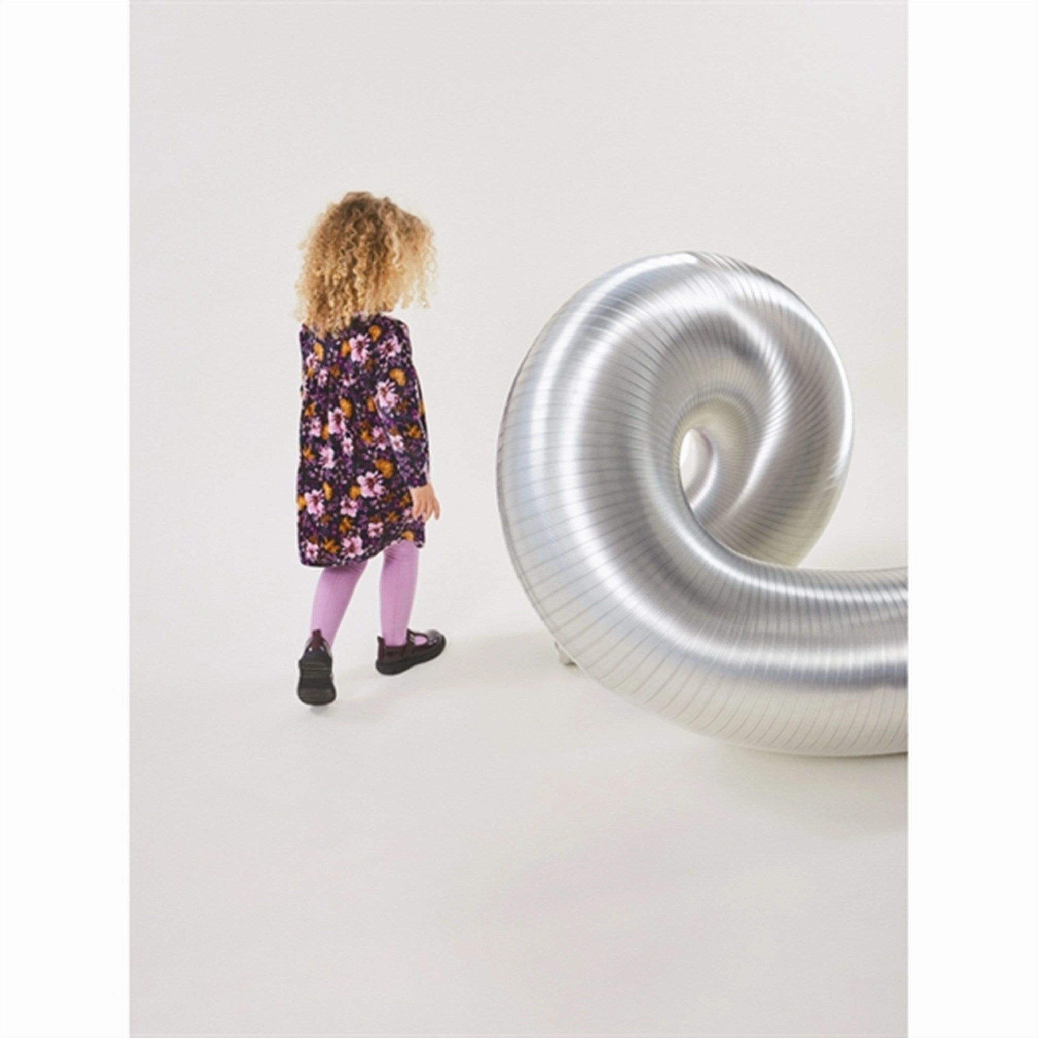 Name it India Ink Restanne Velour Dress Balanced Tone