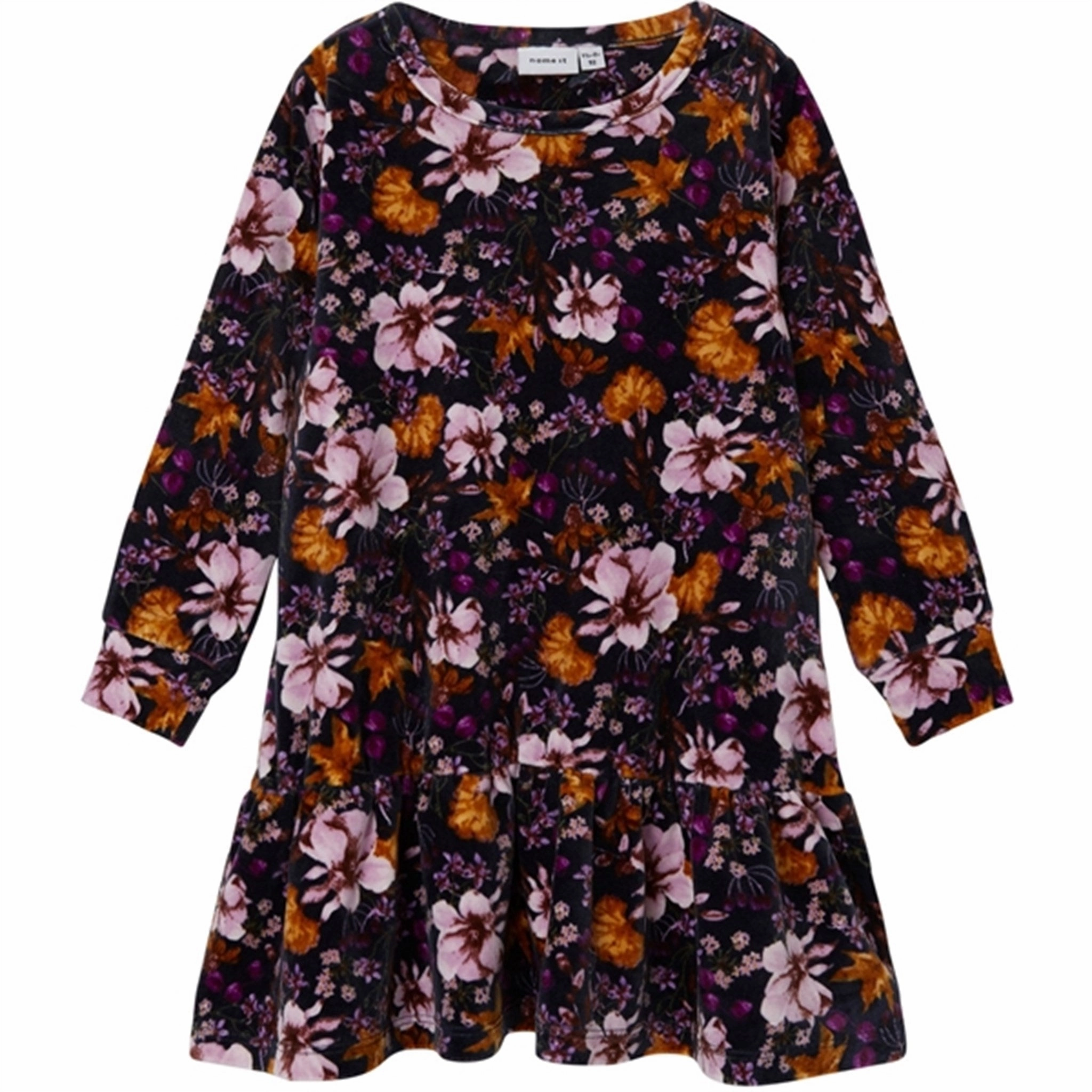 Side-Zip Name it India Ink Restanne Velour Dress