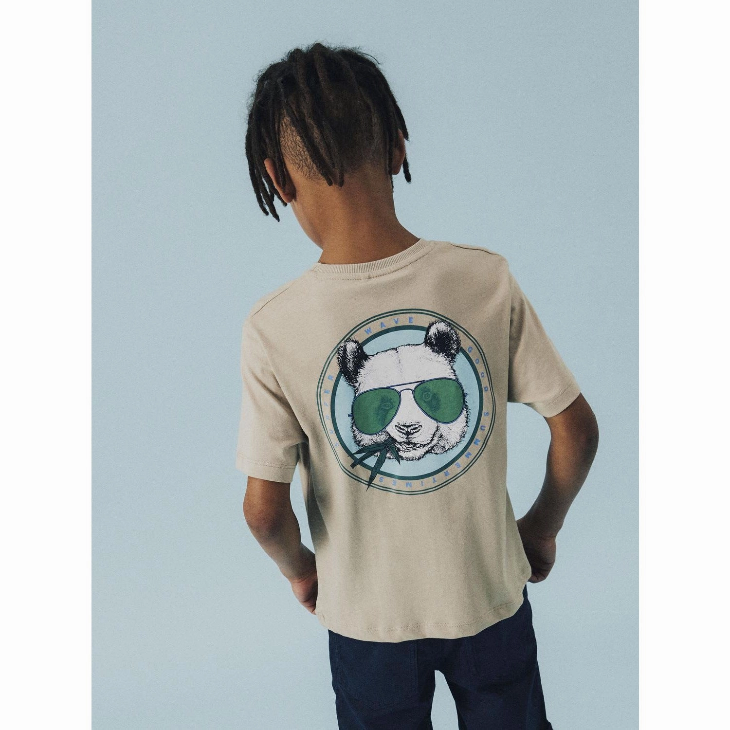 Name It Island Fossil Nkmjosh Ss Nreg Top Pb Durable Collar Construction