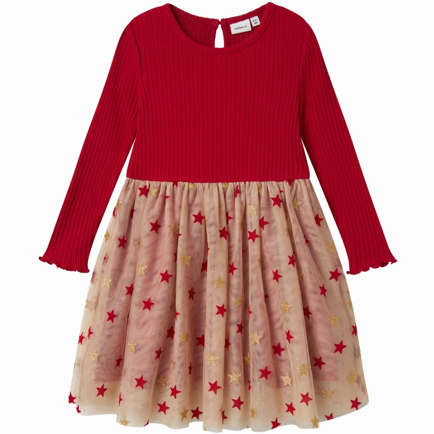 Name It Jester Red Raven Dress WideCollarDesign Crisp Detail