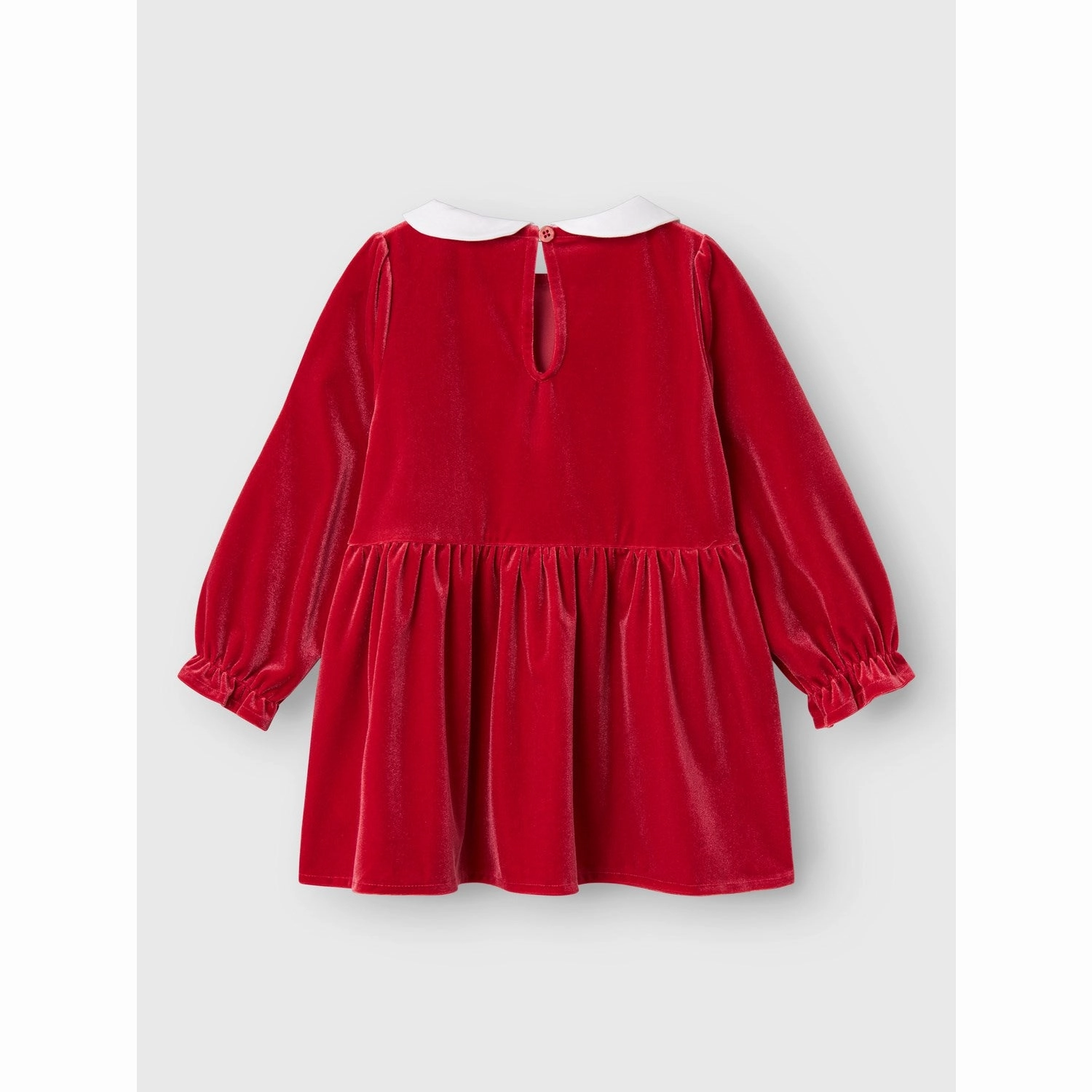 Name It Jester Red Rinna Velour Dress Lightweight Fit