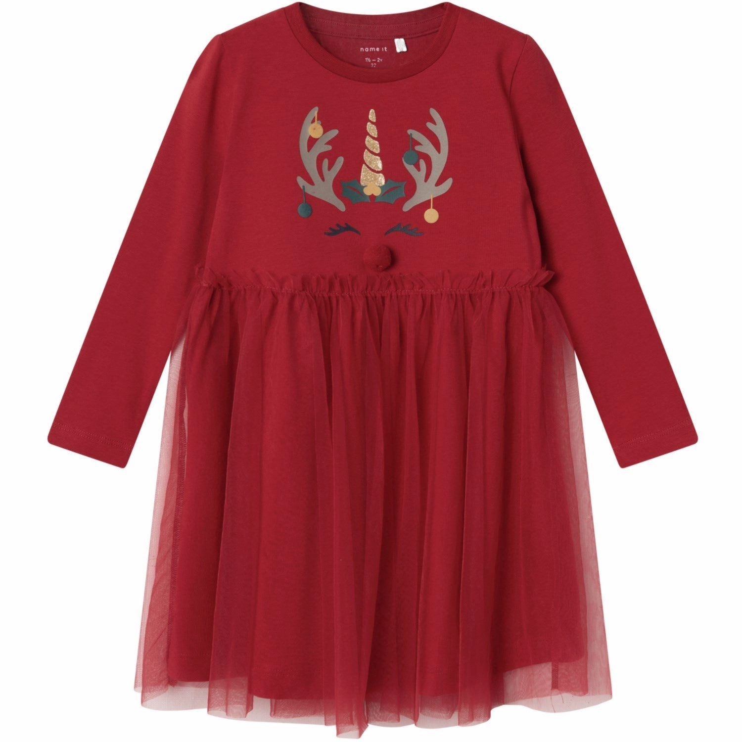 Holiday Wear Name It Jester Red Rjul Dress