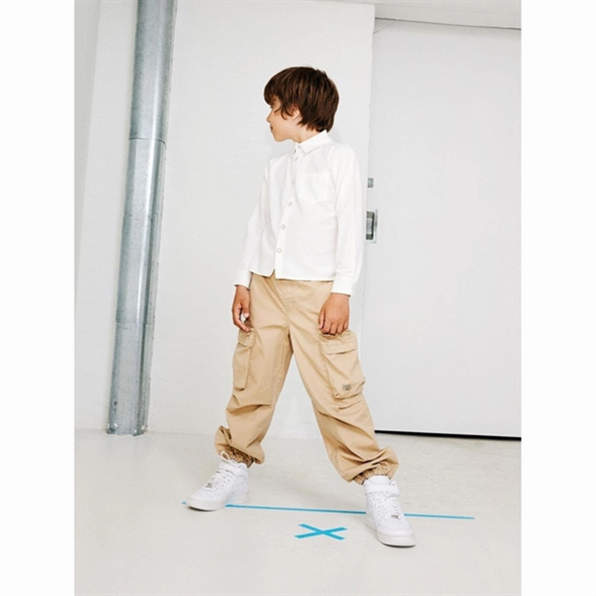 Double Needle Hemming Name it Jet Stream Faher Shirt