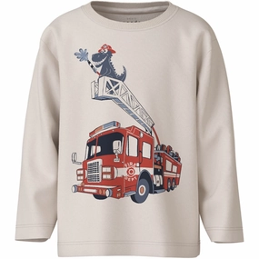 Name It Jet Stream Fire Truck Victor Blouse Tailored Fit Reinforced Buttonholes