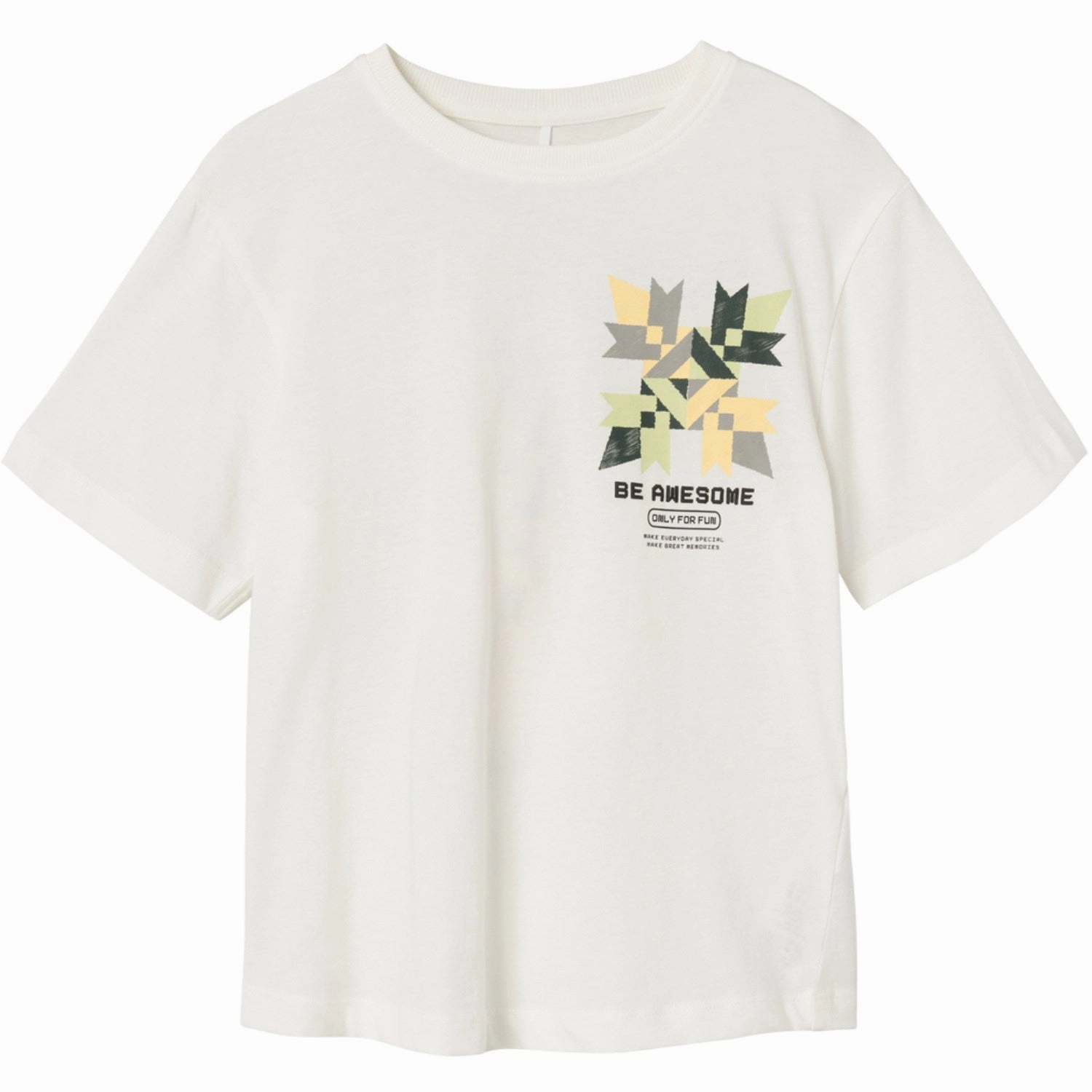 Midweight Knit Fit For Movement Name It Jet Stream Karaffel Loose T-Shirt