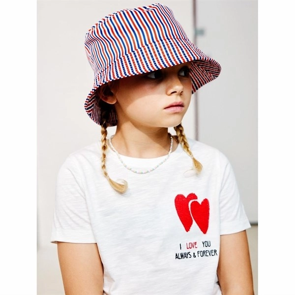 Ribbed collar Versatile Comfort Name it Jet Stream Tomato Folejma T-Shirt