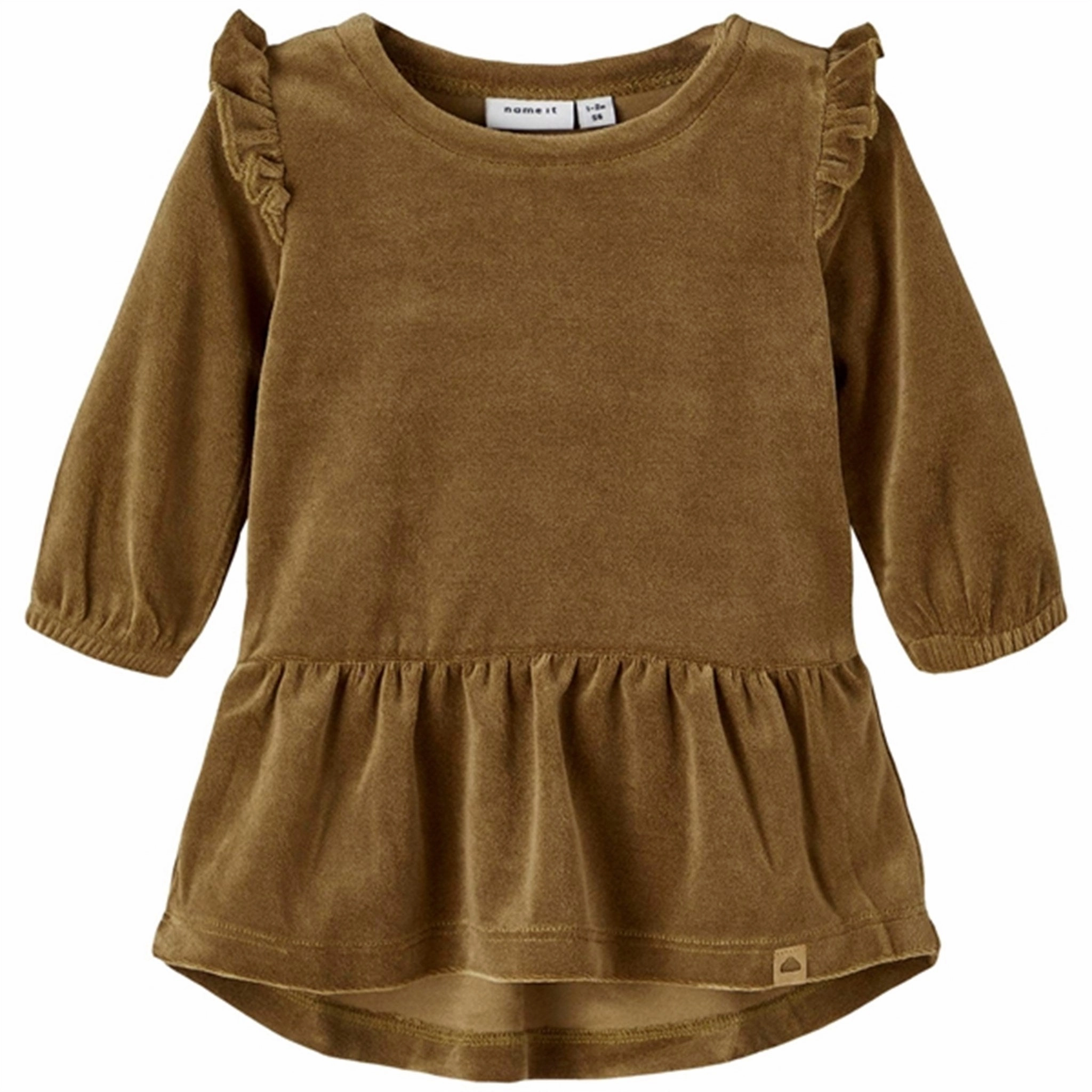 Name it Kangaroo Linna Velour Dress Shimmer-Finish