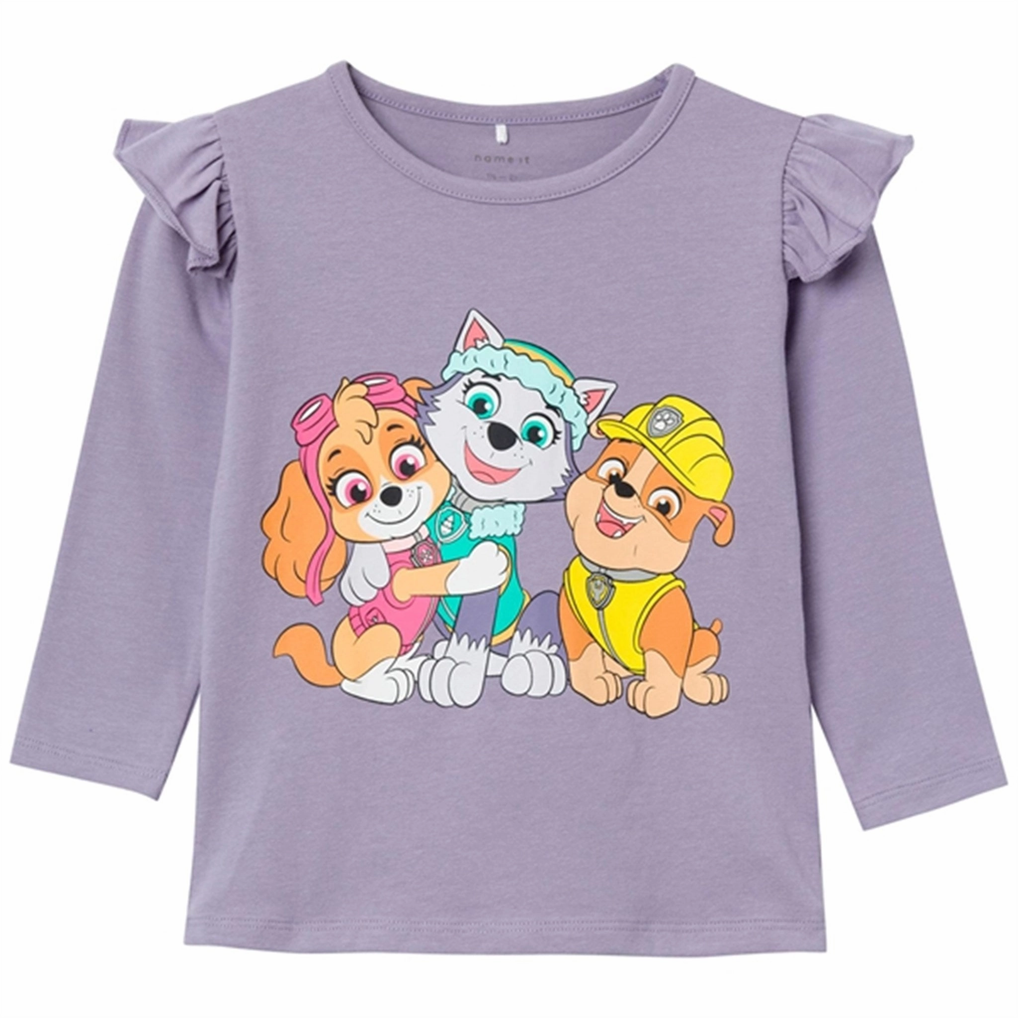High-Quality Material Name it Lavender Gray Jebina Paw Patrol Blouse
