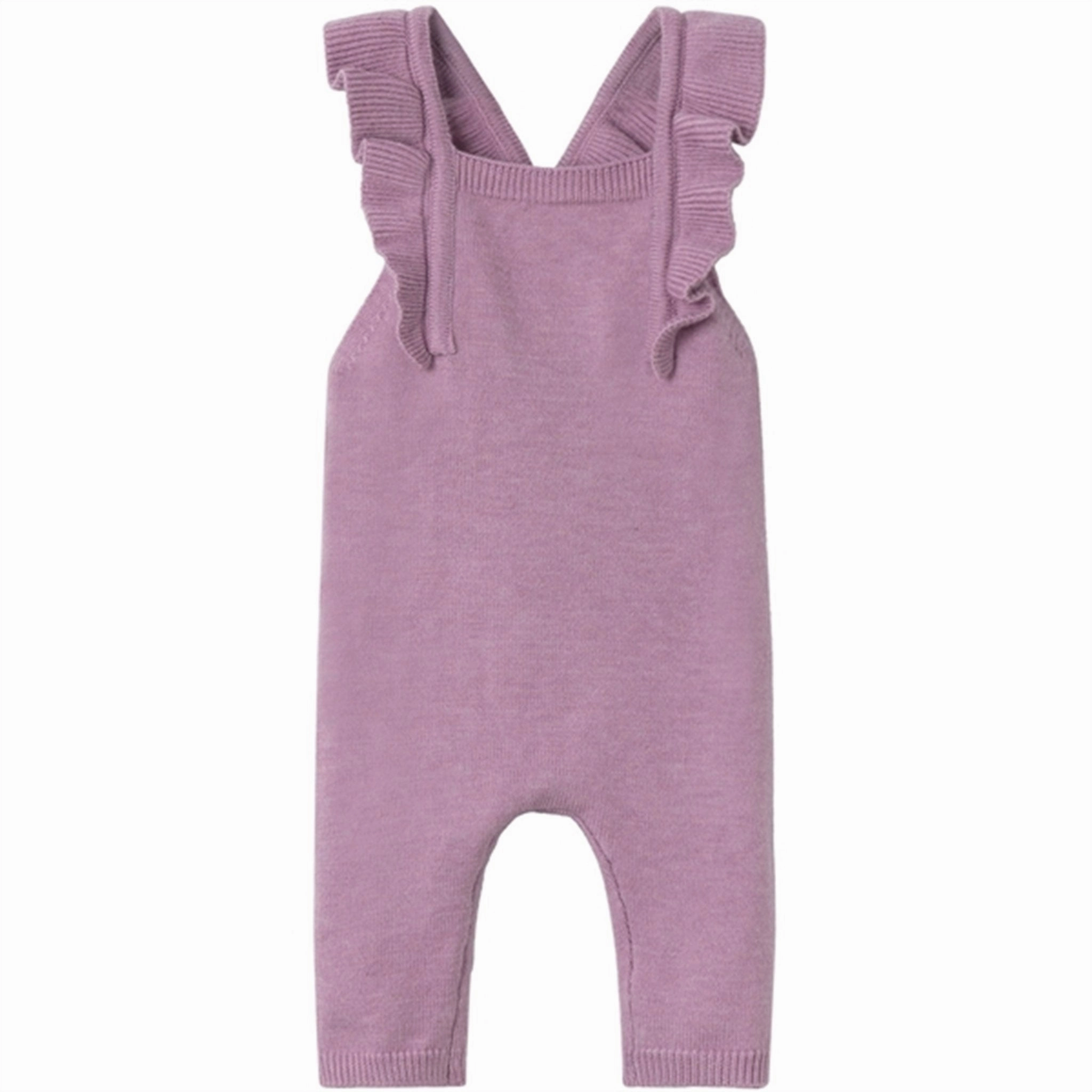 Eco Cozy Name it Lavender Mist Remille Knit Overall