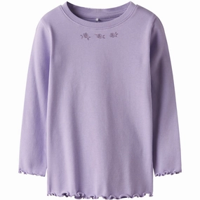 Name It Lavendula Nmfholly Ls Slim Top Streetwear