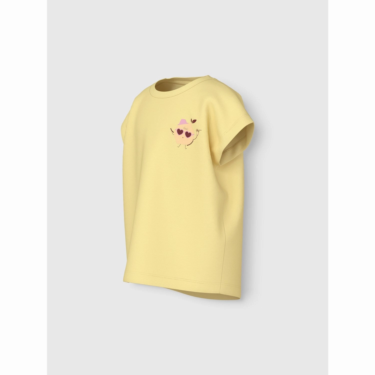 Name It Lemon Meringue Lemon Varutti Capsl Loose T-Shirt Sporty Style Minimalist Comfort