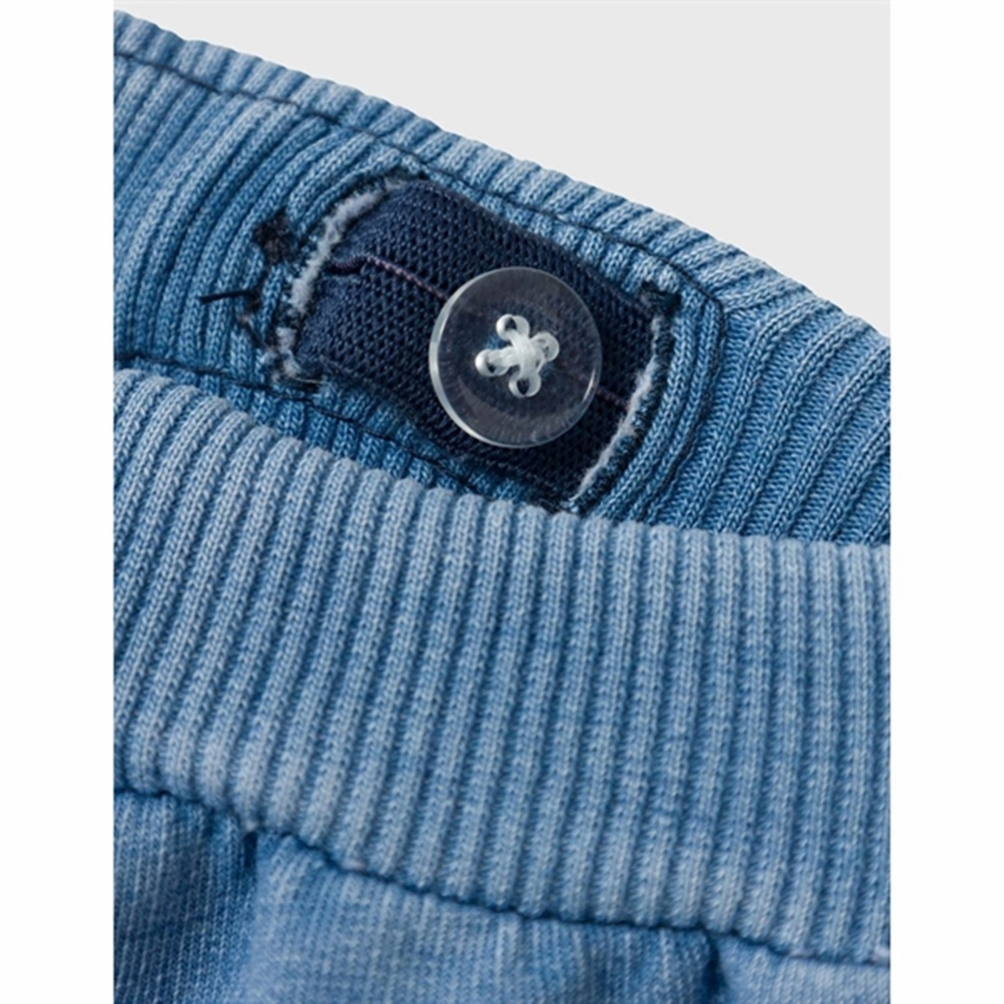 Name it Light Blue Denim Ben Baggy Cargo Jeans Cropped length