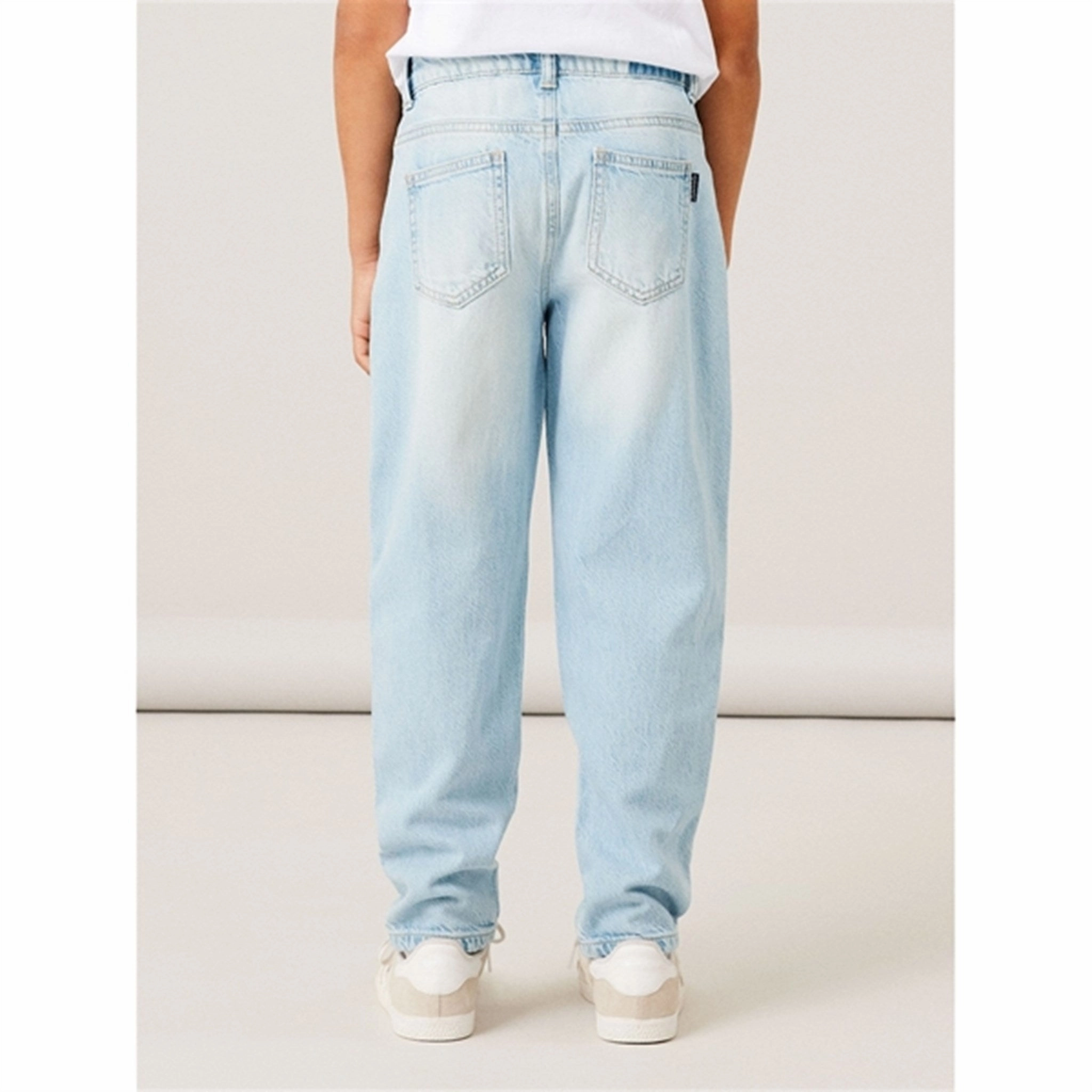 Eco Friendly Dye Process Smooth Picnic Style Name it Light Blue Denim Ben Tapered Jeans Noos