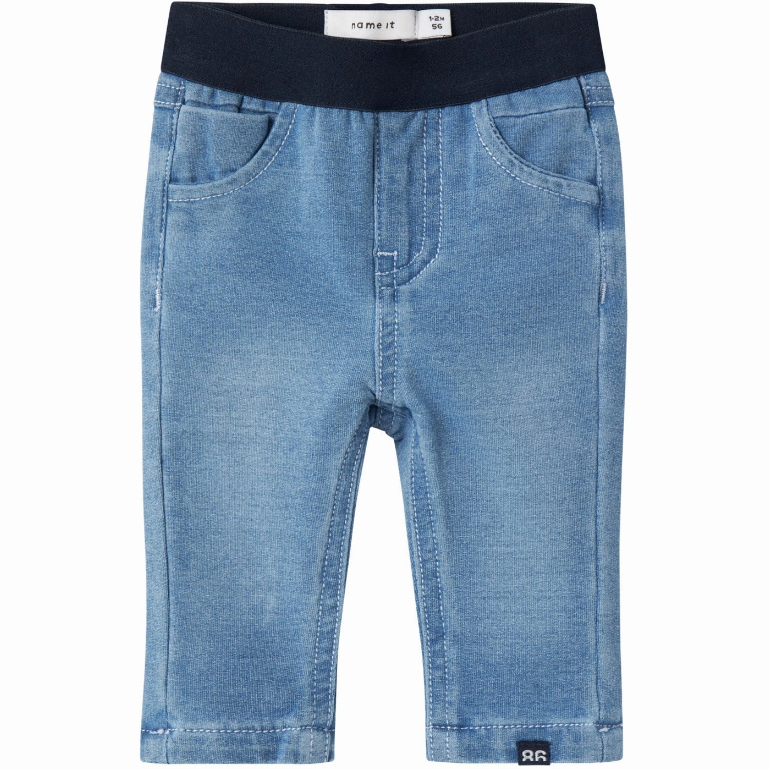 Soft Aesthetic Name It Light Blue Denim Light Silas Slim Sweat Jeans Noos