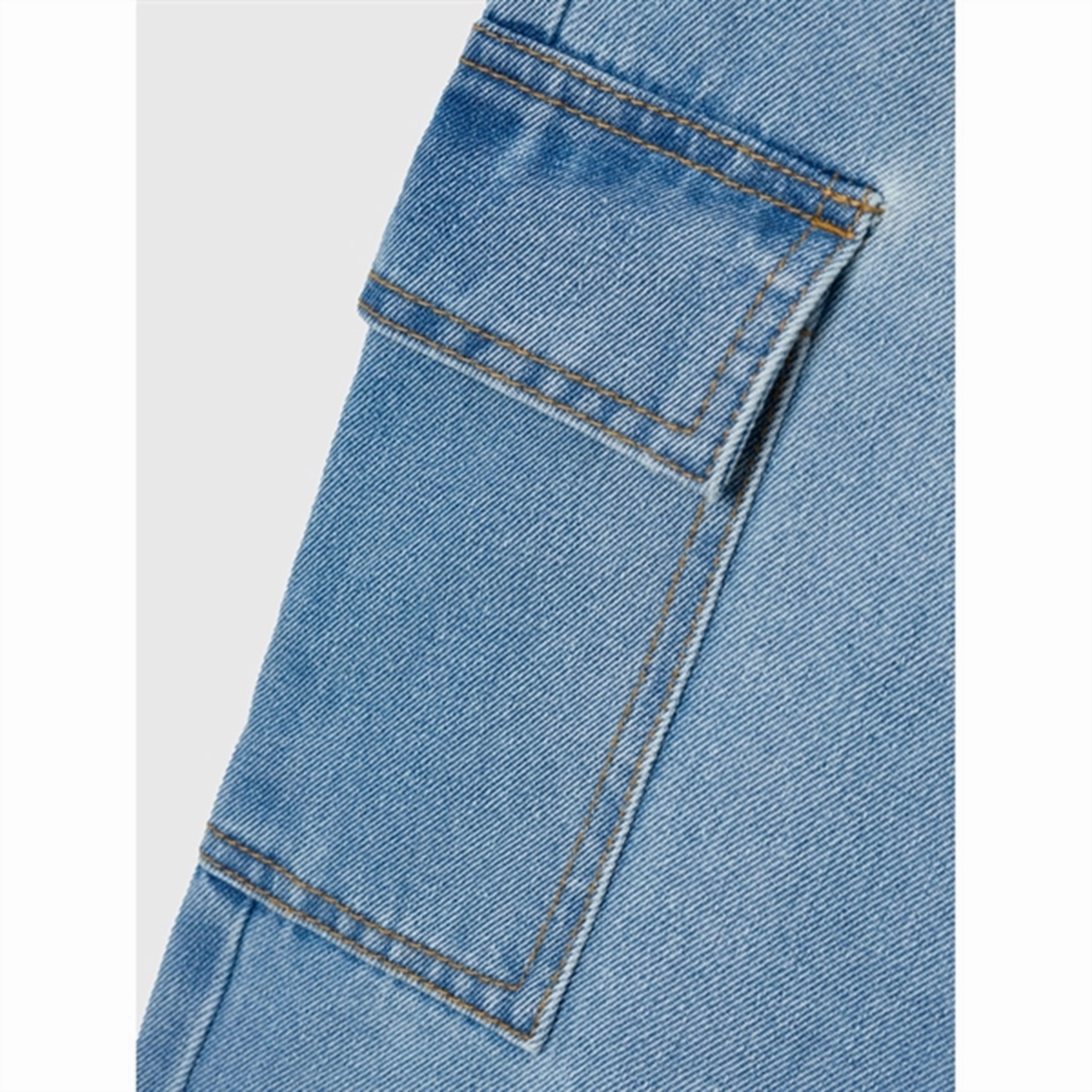 Name it Light Blue Denim Rose Wide Cargo Jeans Noos Any Occasion