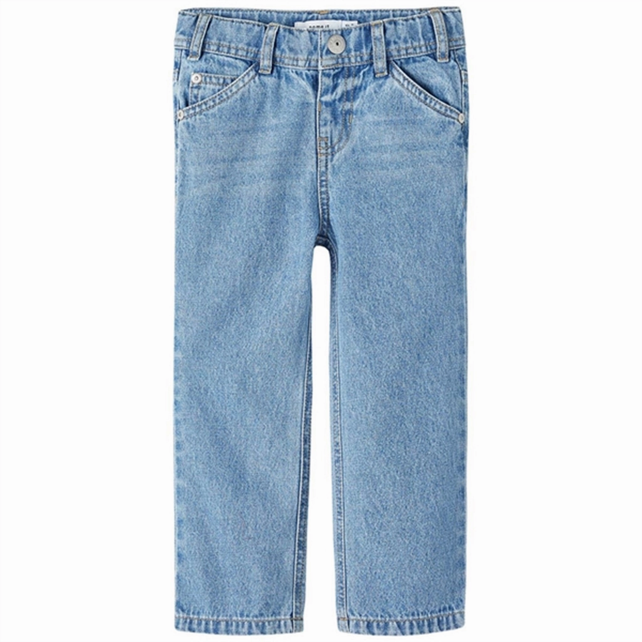 Sustainable Beach Day Lightweight Denim Blend Name it Light Blue Denim Ryan Straight Jeans
