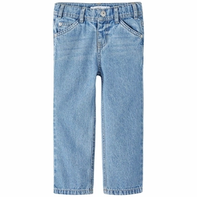 Sustainable Beach Day Lightweight Denim Blend Name it Light Blue Denim Ryan Straight Jeans