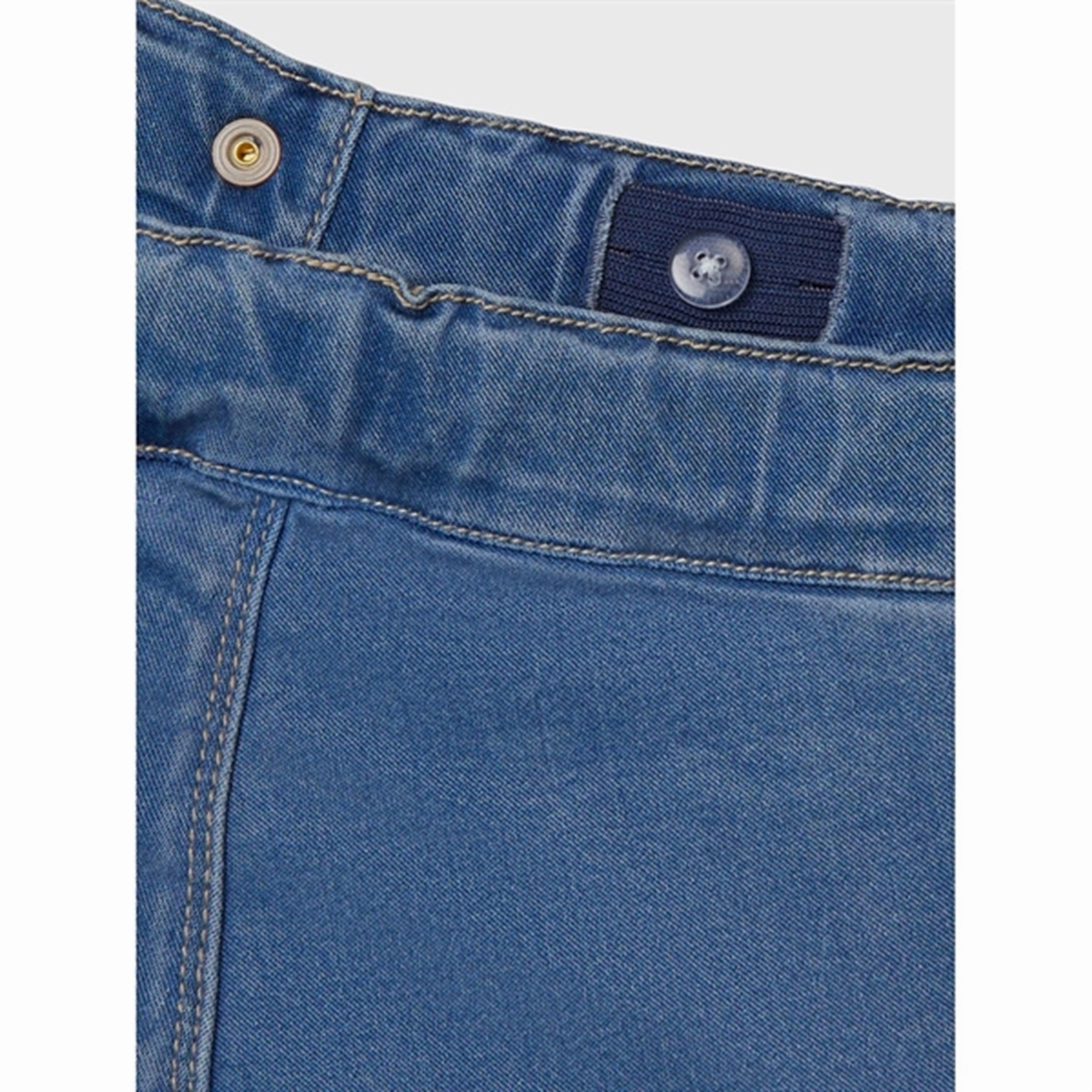 Garment Washed Softness Name it Light Blue Denim Salli Wide Jeans Noos