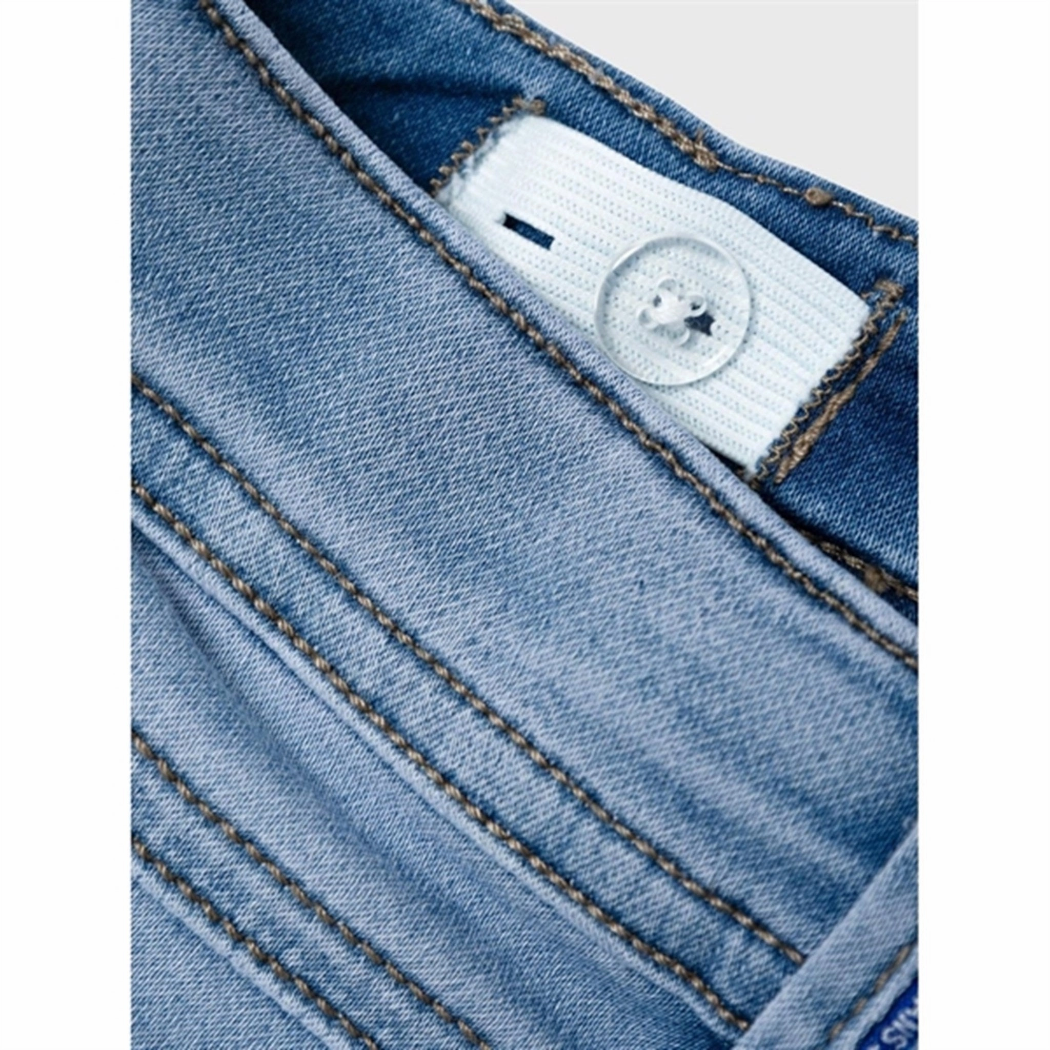 Recycled Material Name it Light Blue Denim Silas Slim Sweat Jeans Noos