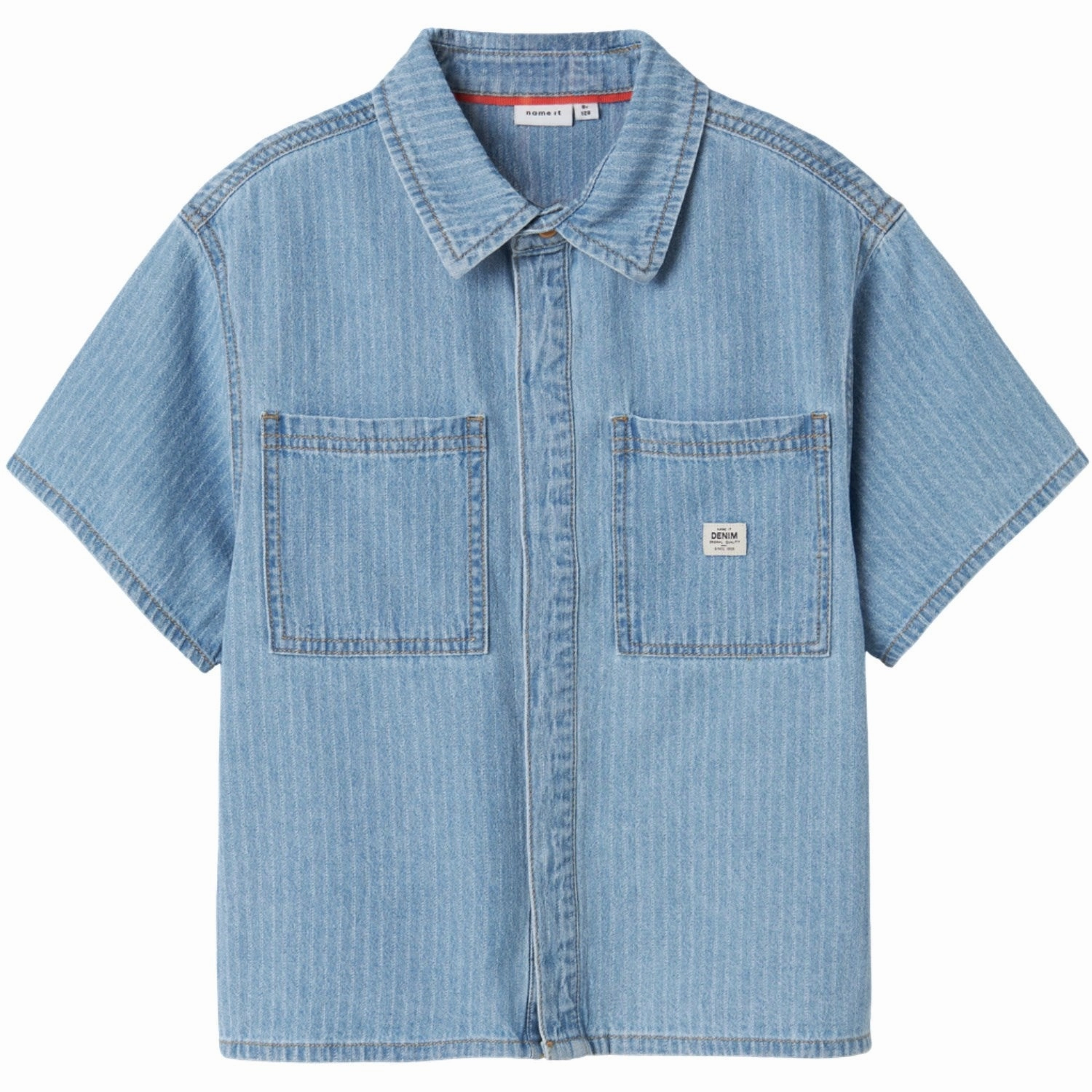 Name It Light Blue Denim Stripes Felix Denim Shirt Stylish Appearance