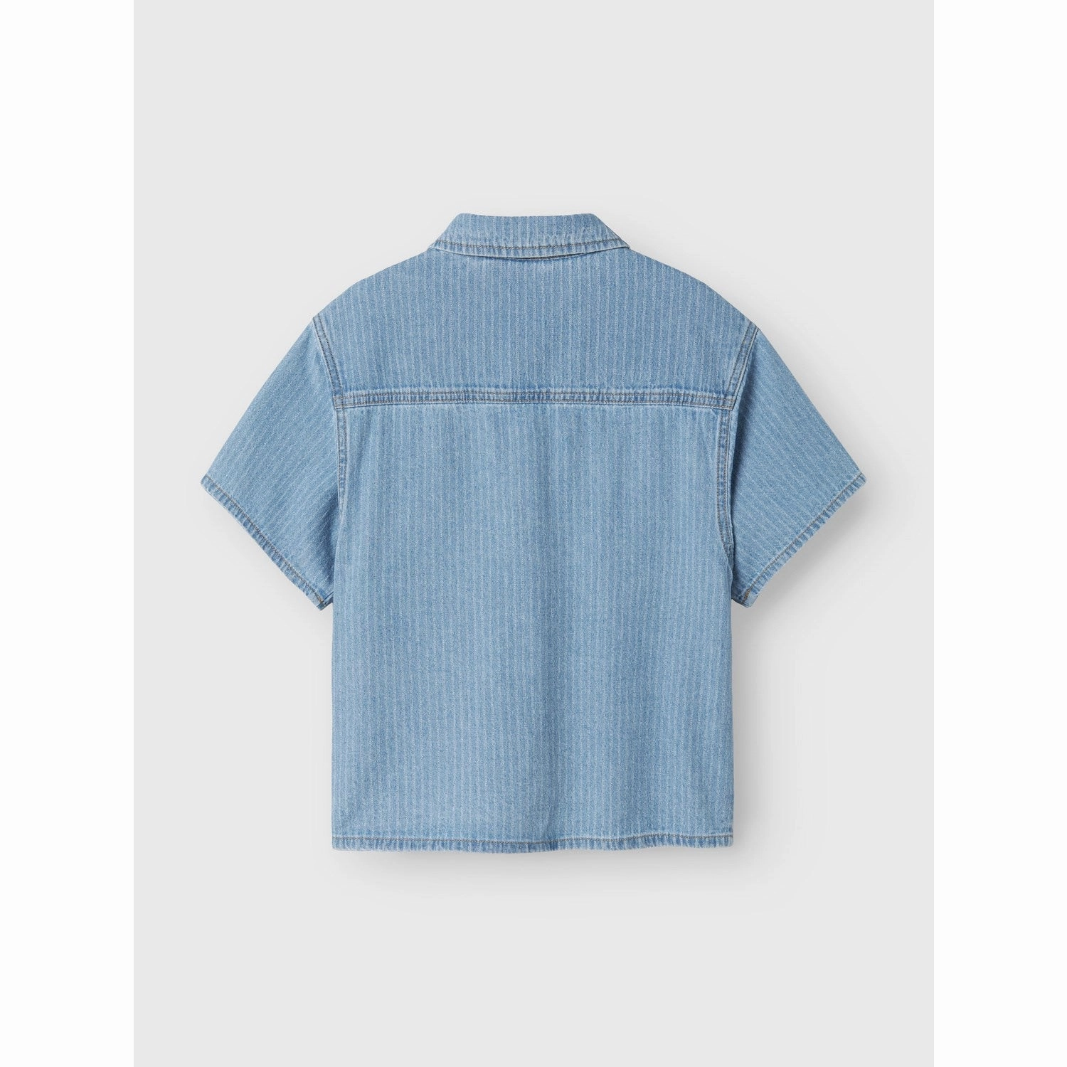 Artistic Design Name It Light Blue Denim Stripes Felix Denim Shirt