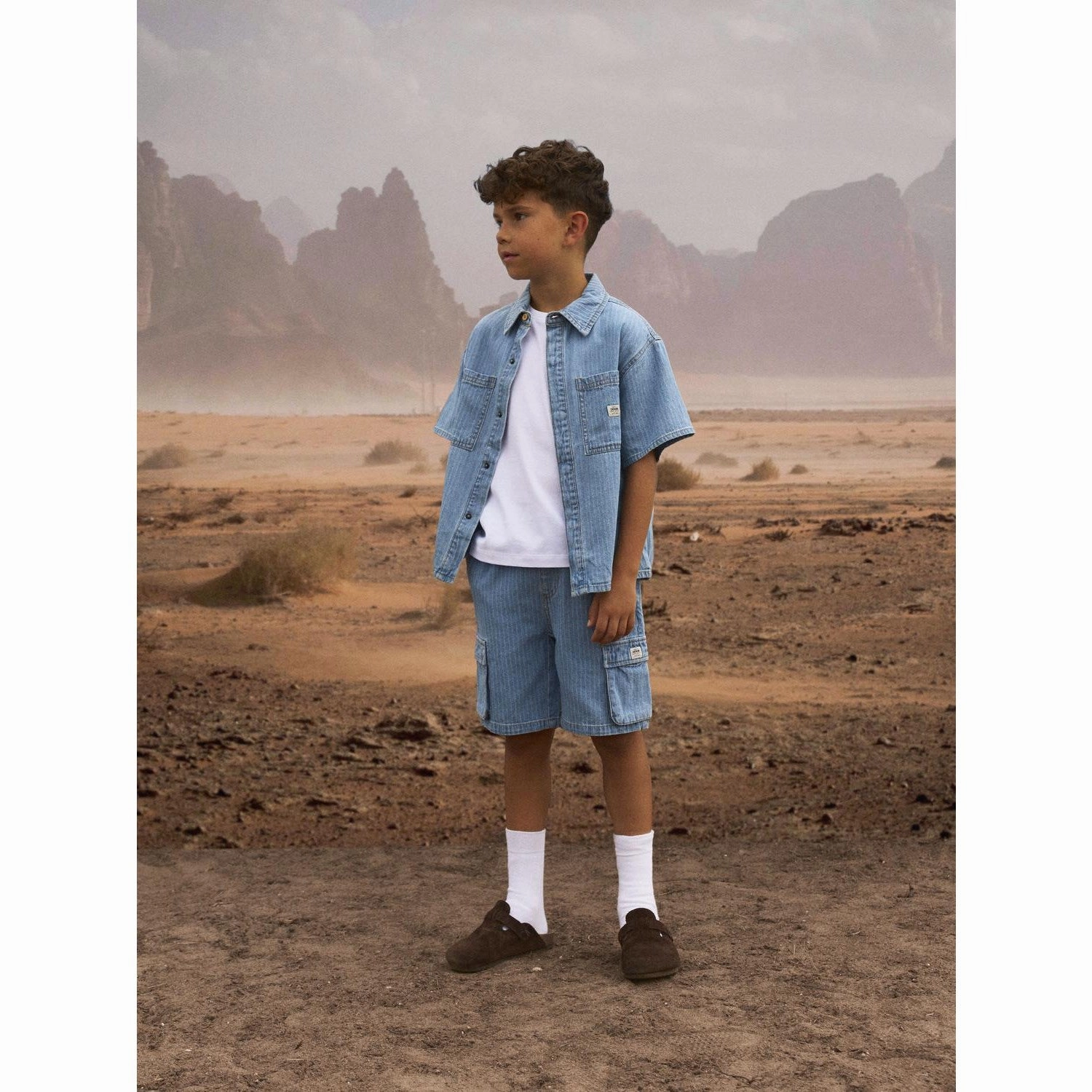 Name It Light Blue Denim Stripes Felix Denim Shirt Business casual