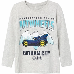 Bold Prints Unisex Option Name it Light Grey Melange Felian Batwheels Blouse