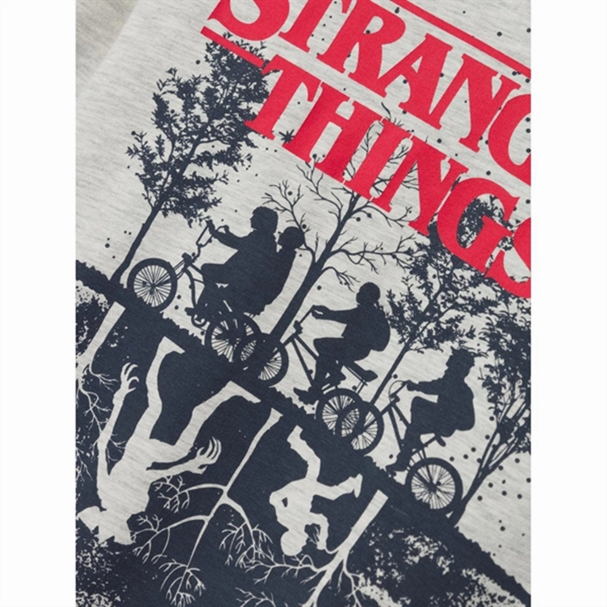 Name it Light Grey Melange Finny Stranger Things Sweatshirt Seasonal Wear