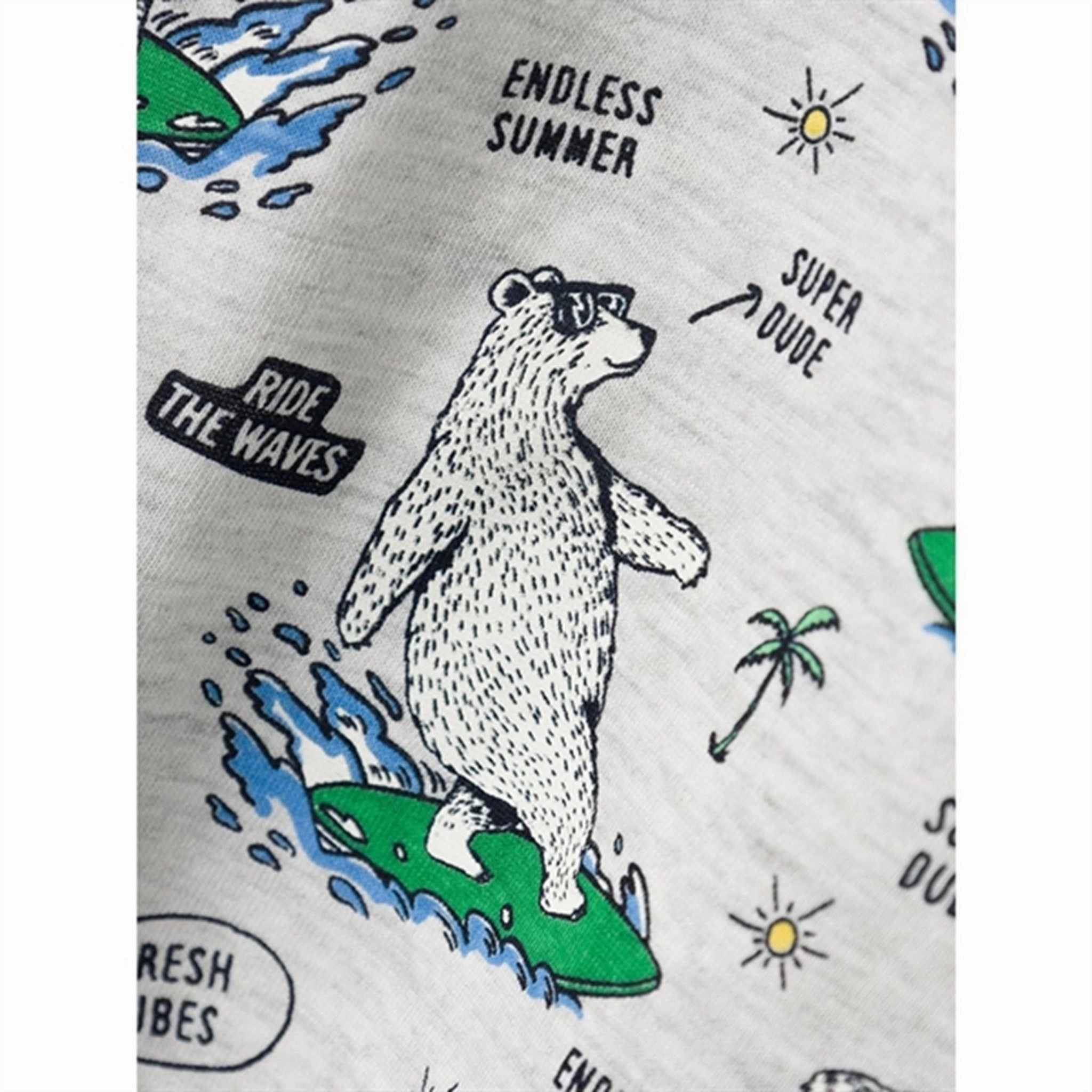 Active Lifestyle Name it Light Grey Melange Joe T-Shirt