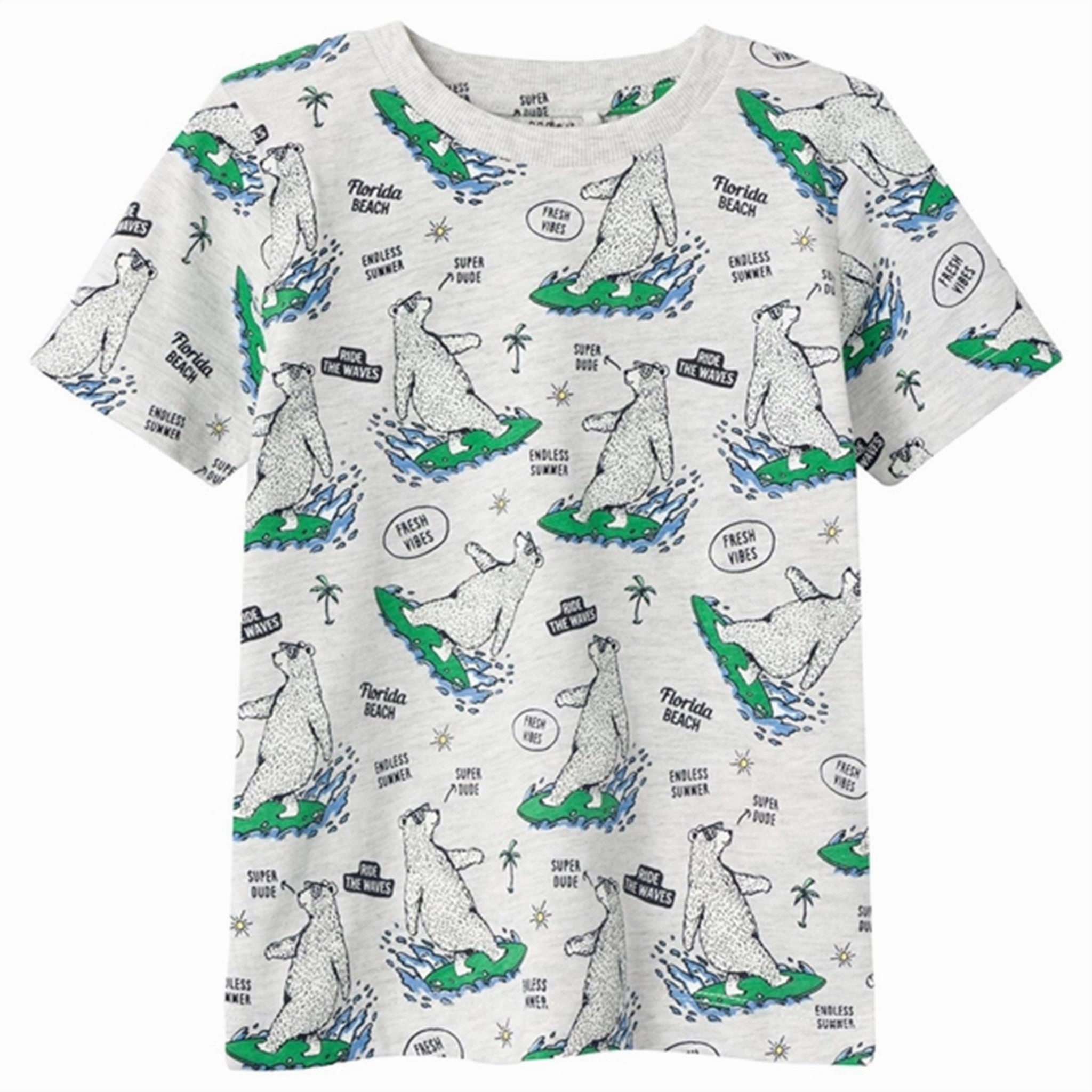 Premium Comfort Spring Freshness Name it Light Grey Melange Joe T-Shirt