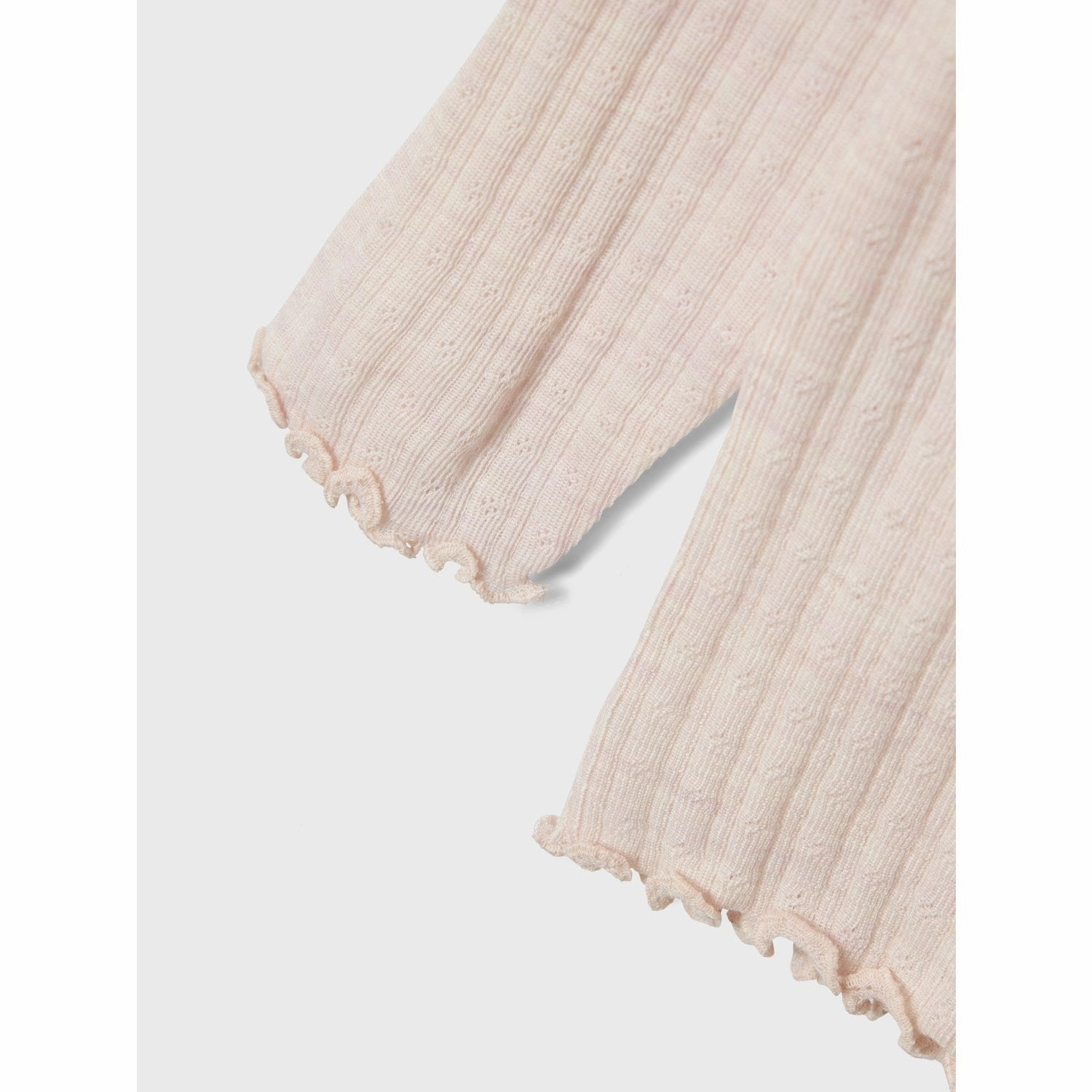 Performance Fabric Name It Lilac Ash Wossa Wool/Silk Rib Blouse